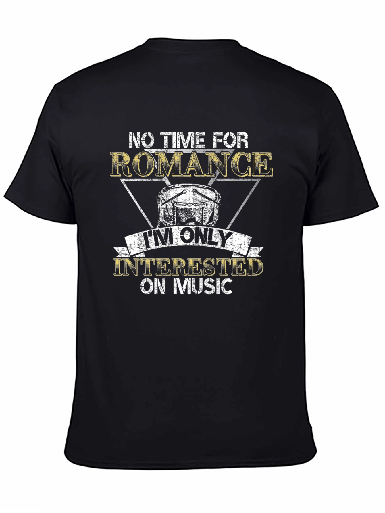 Music Lover Graphic T-Shirt - No Time For Romance - 4