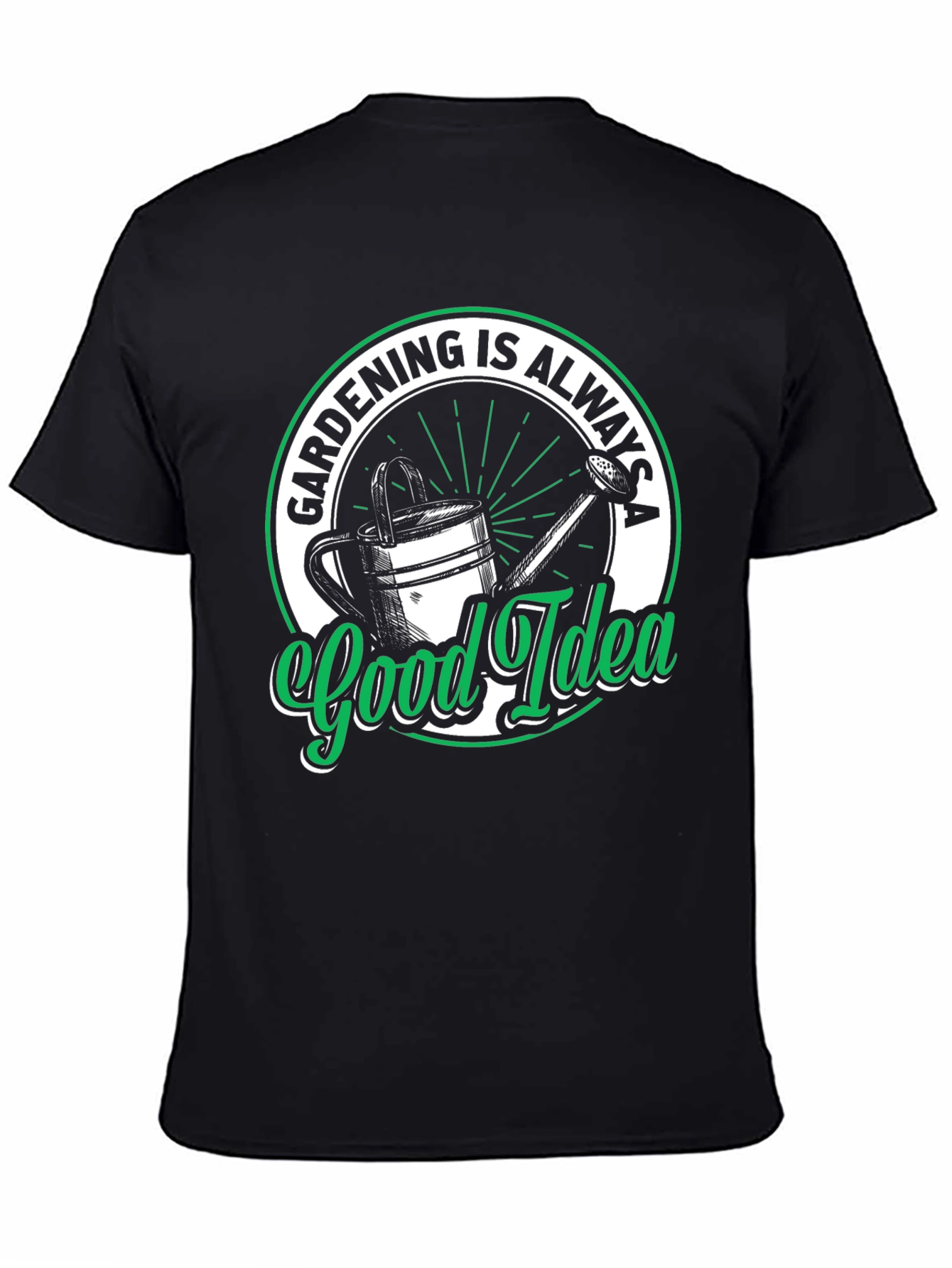 Black Gardening is Always a Good Idea T-Shirt view 4