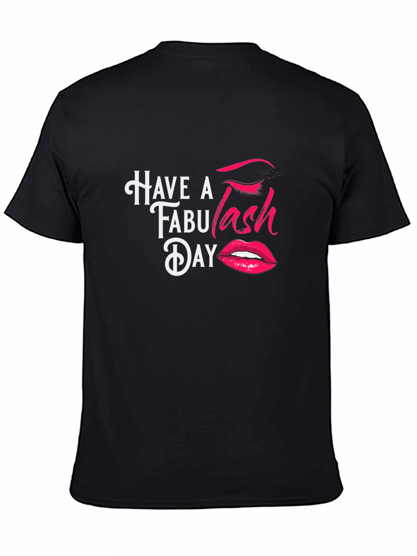Black Fabu-Lash Day T-Shirt - Stylish Graphic Tee view 4