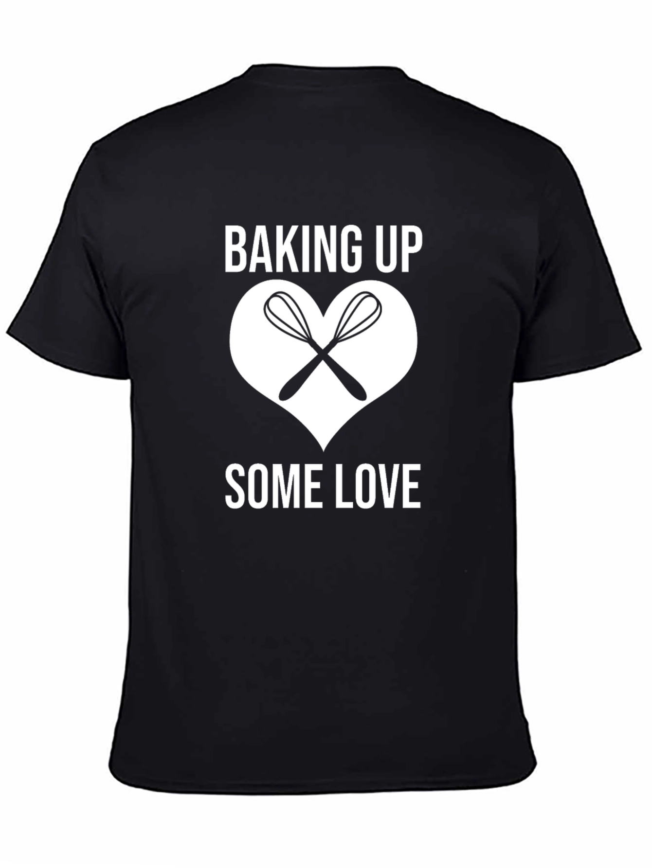 Black Baking Up Some Love T-Shirt view 4