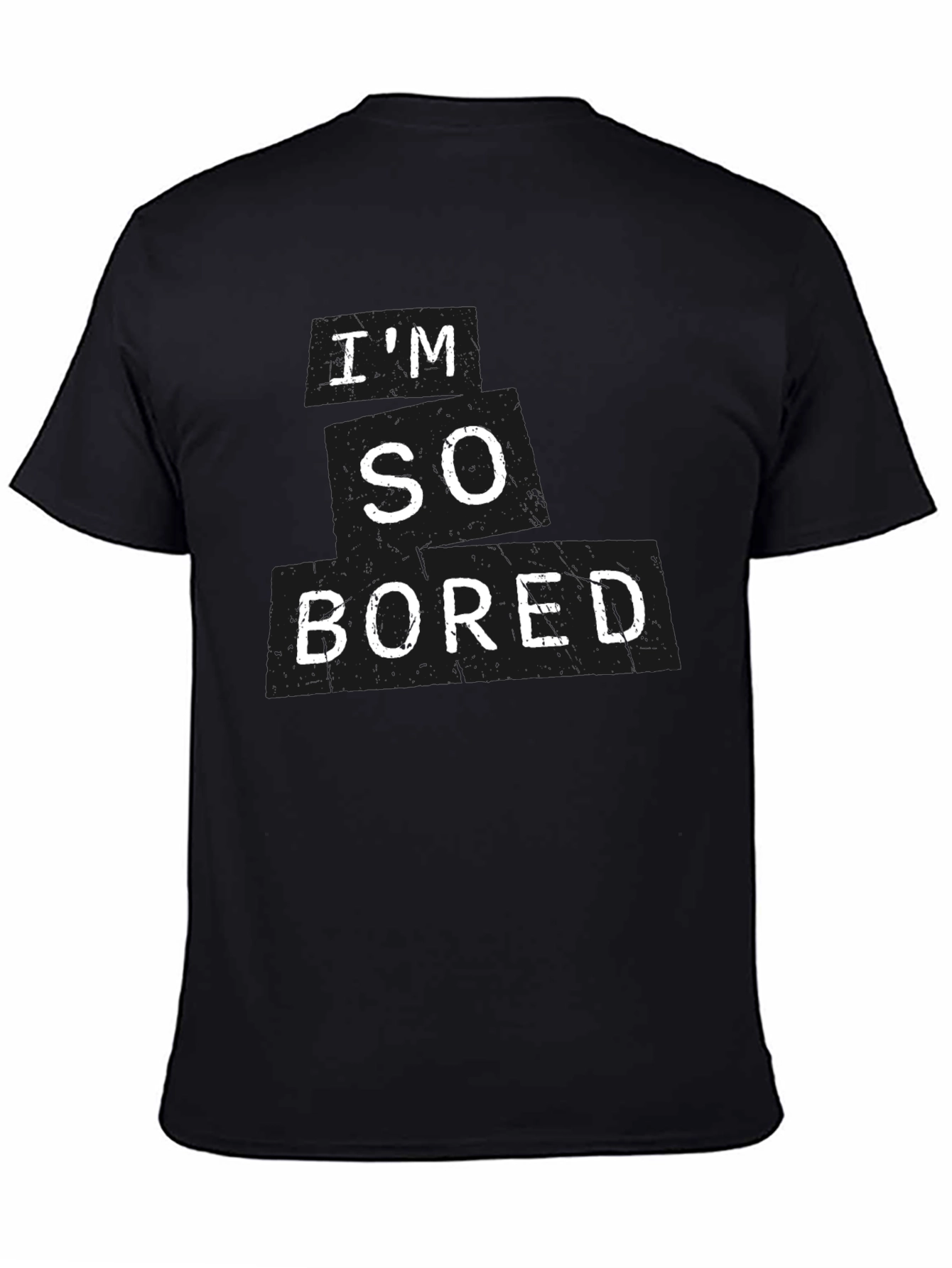 Black I'm So Bored Graphic T-Shirt - Relaxed Fit view 4