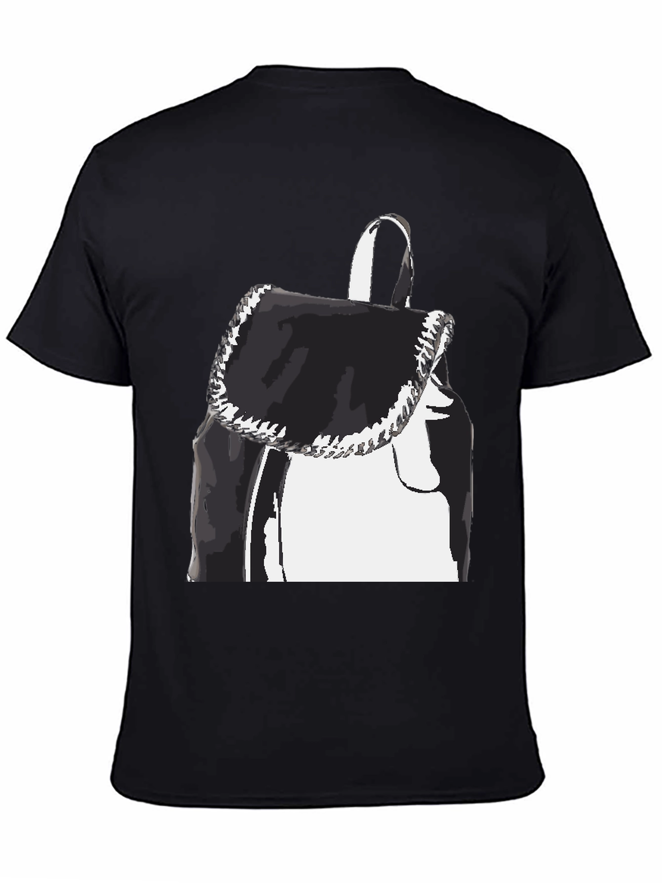 Black Black Graphic Tee - Backpack Print view 4