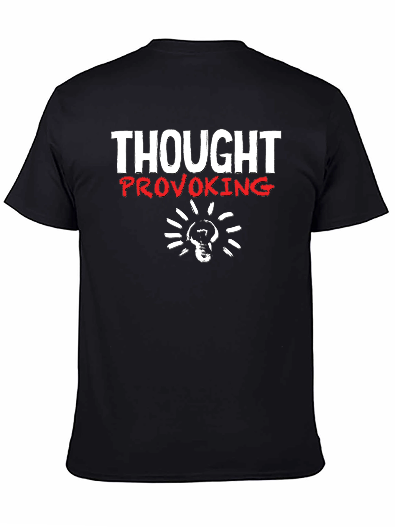 Black Thought Provoking Graphic T-Shirt - Soft Cotton Blend view 4