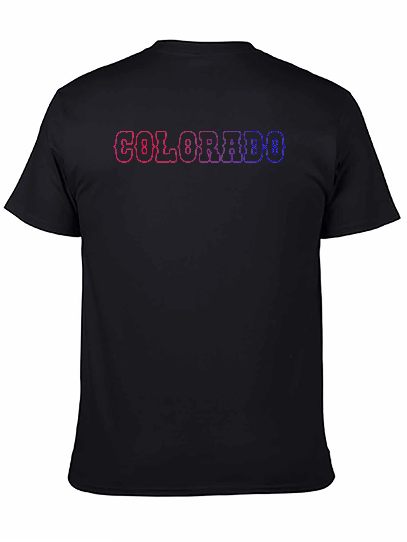 Black Colorado Graphic Tee - Retro State Pride Shirt view 4