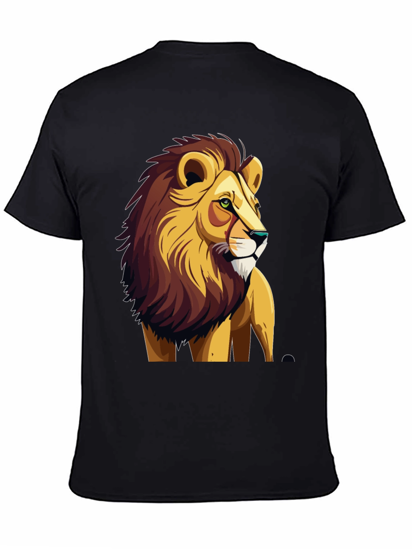 Black Lion Graphic Print Tee - Cool & Bold view 4