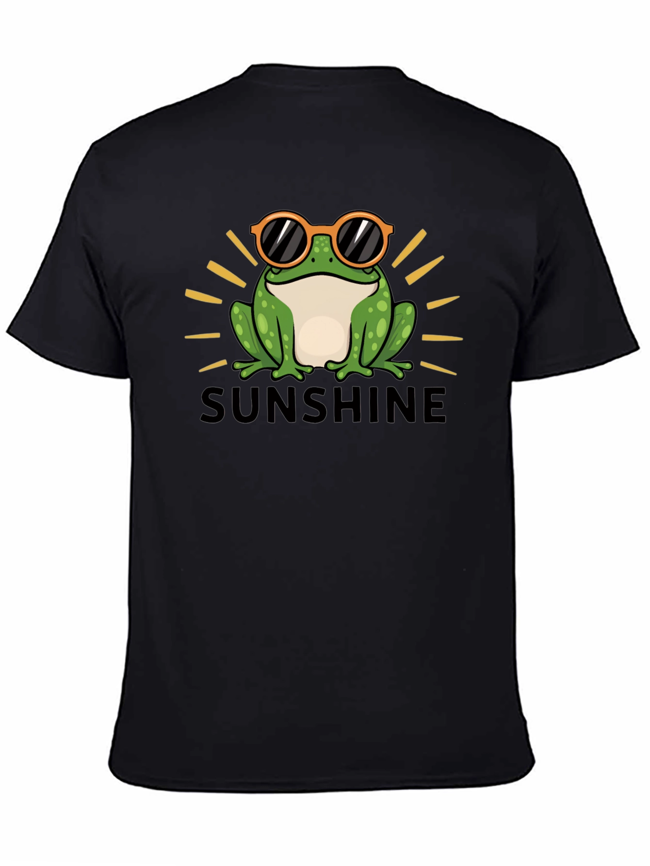 Black Sunshine Frog T-Shirt view 4