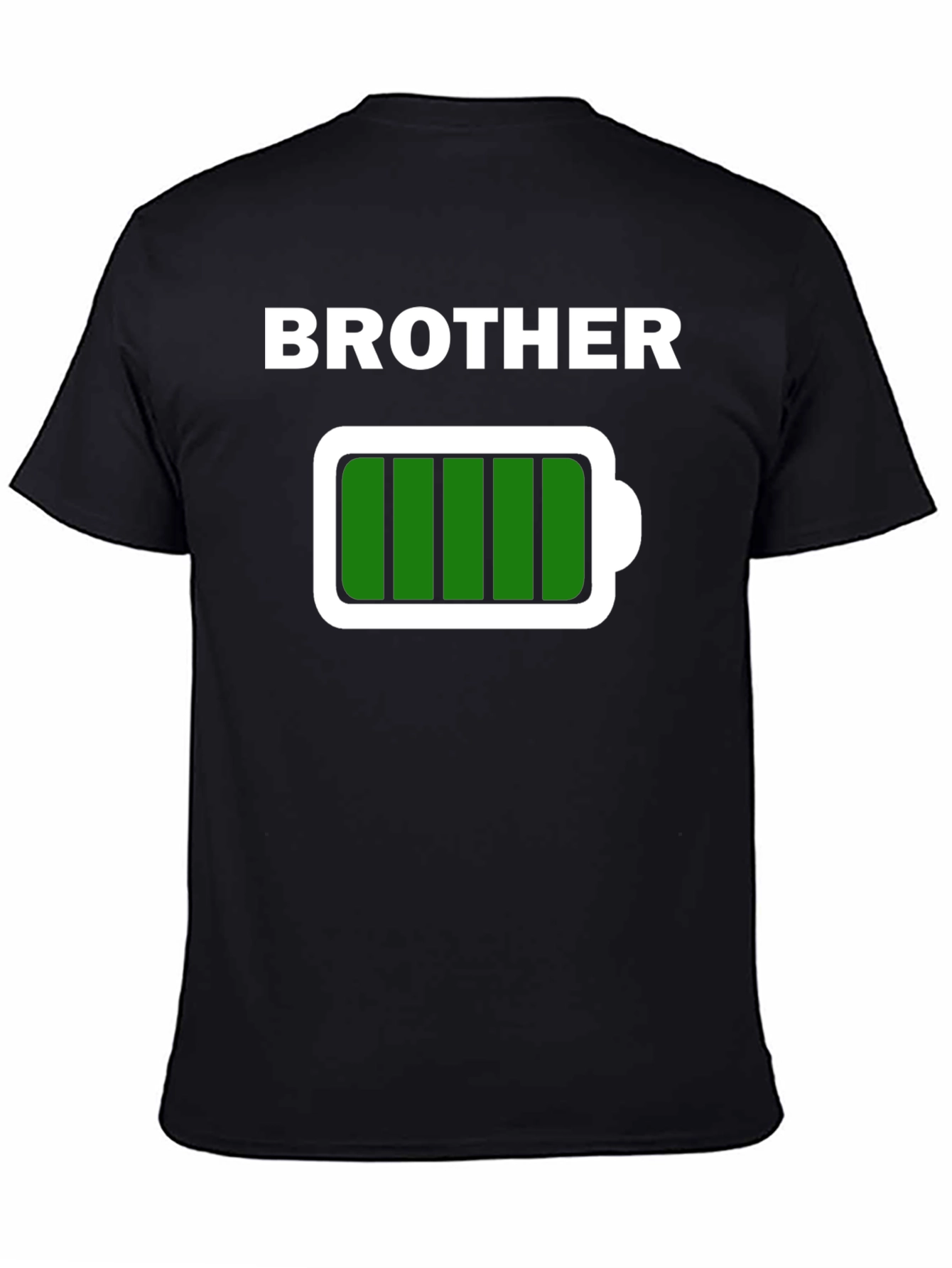 Black Brother Full Battery T-Shirt - Black view 4
