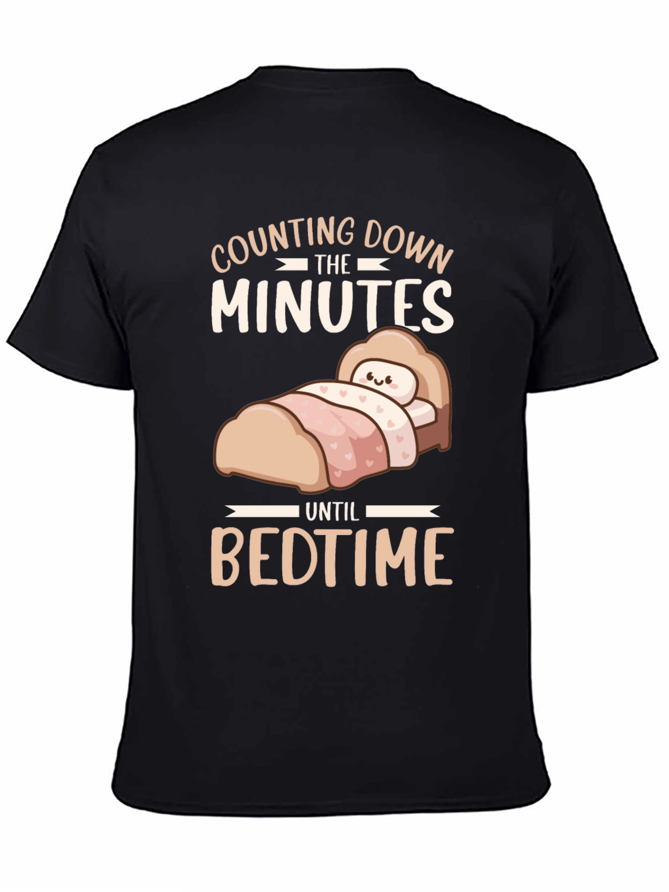 Black Counting Down the Minutes Until Bedtime T-Shirt view 4