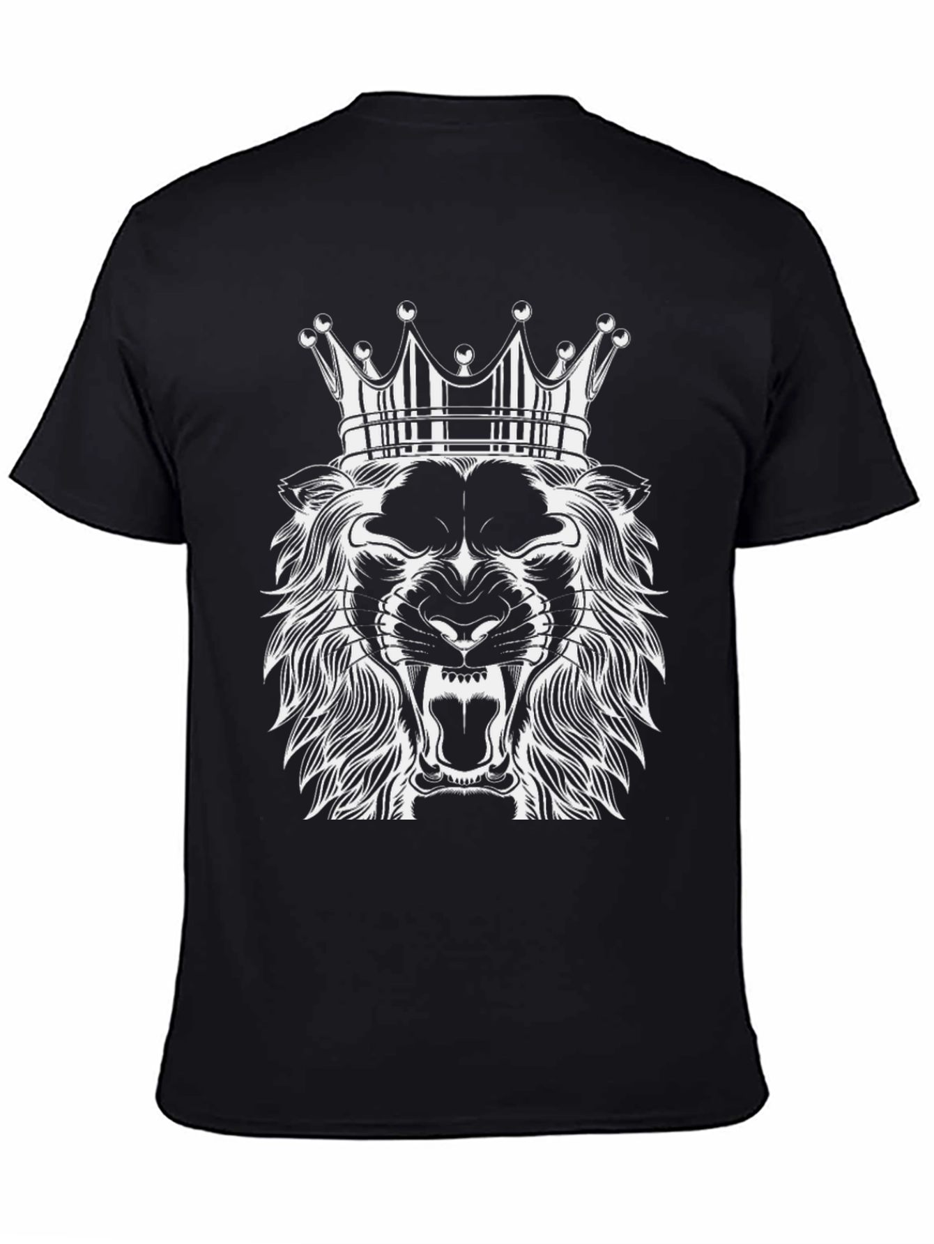 Black Lion King Graphic Tee - Black T-Shirt view 4