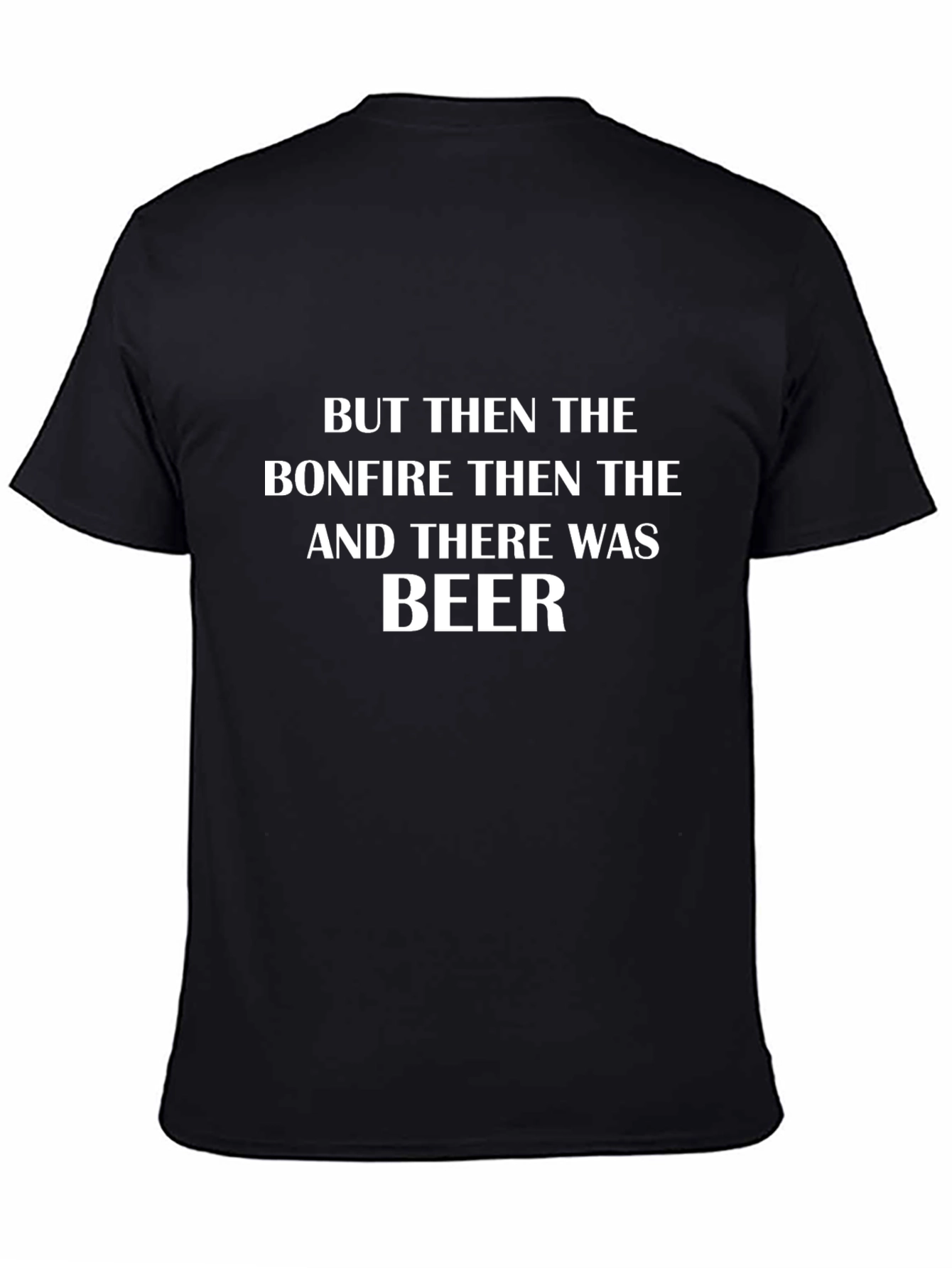Black Bonfire & Beer Black T-Shirt view 4