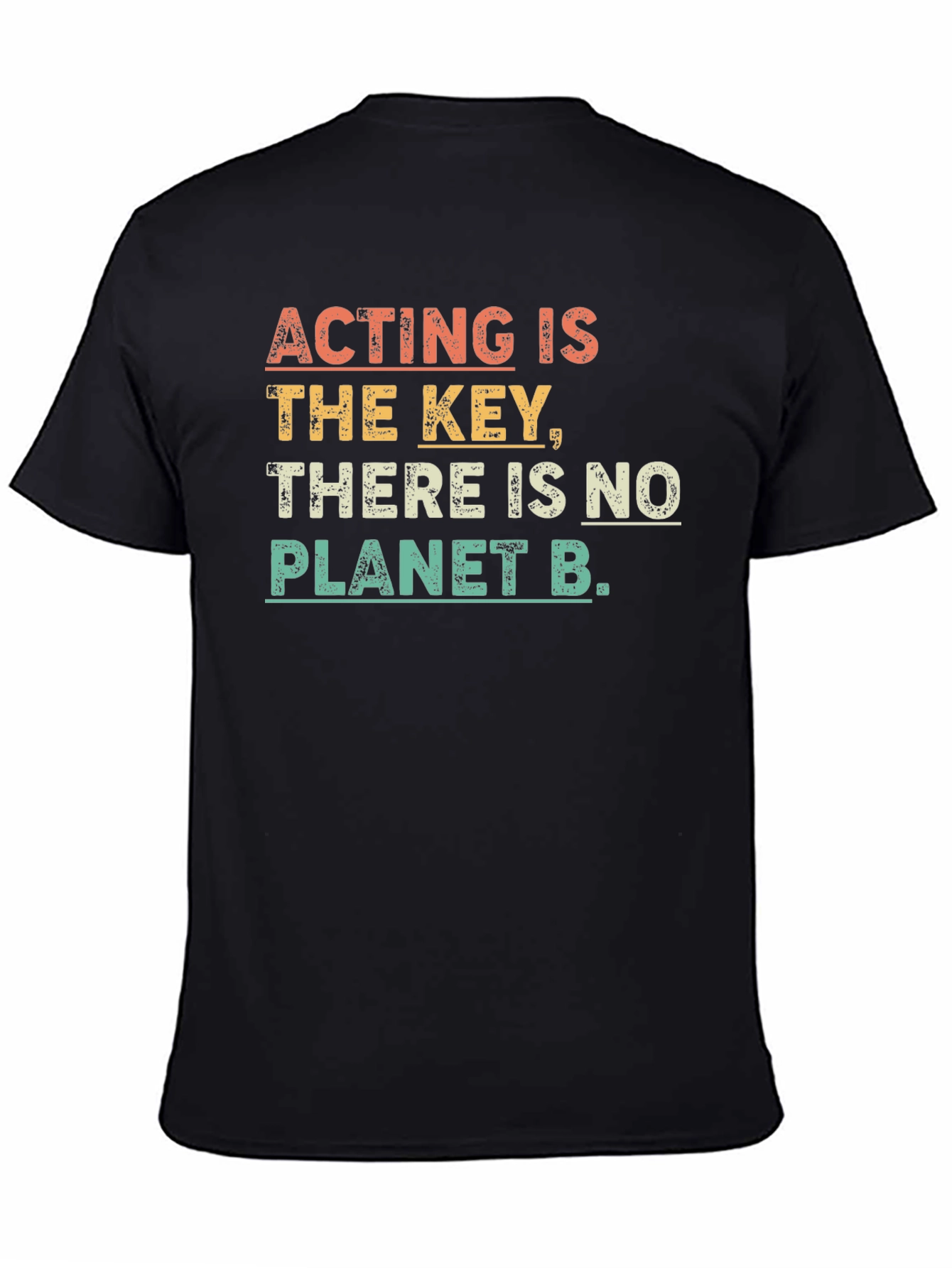 Black Acting is the Key Graphic Tee view 4