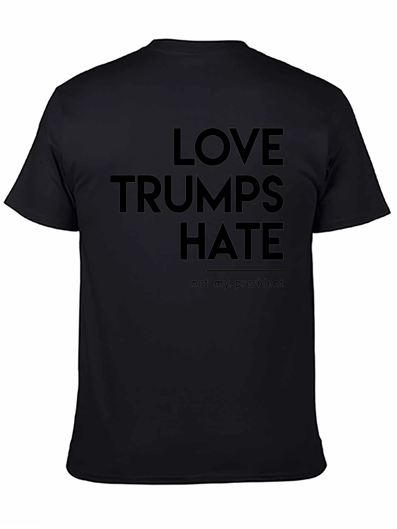 Black Love Trumps Hate Graphic Tee - Protest T-Shirt view 4