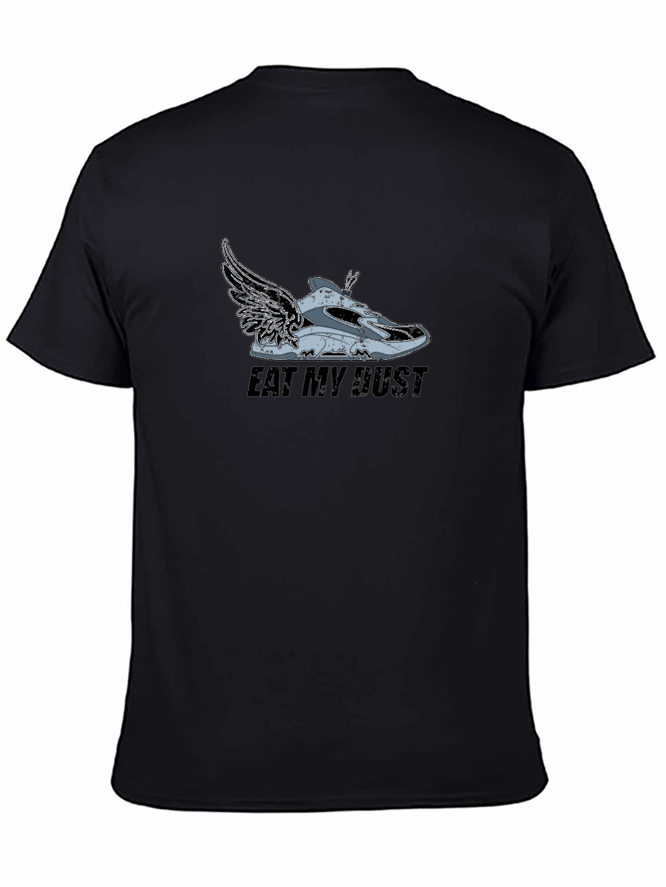 Black Eat My Dust Sneaker Graphic Tee - Black view 4