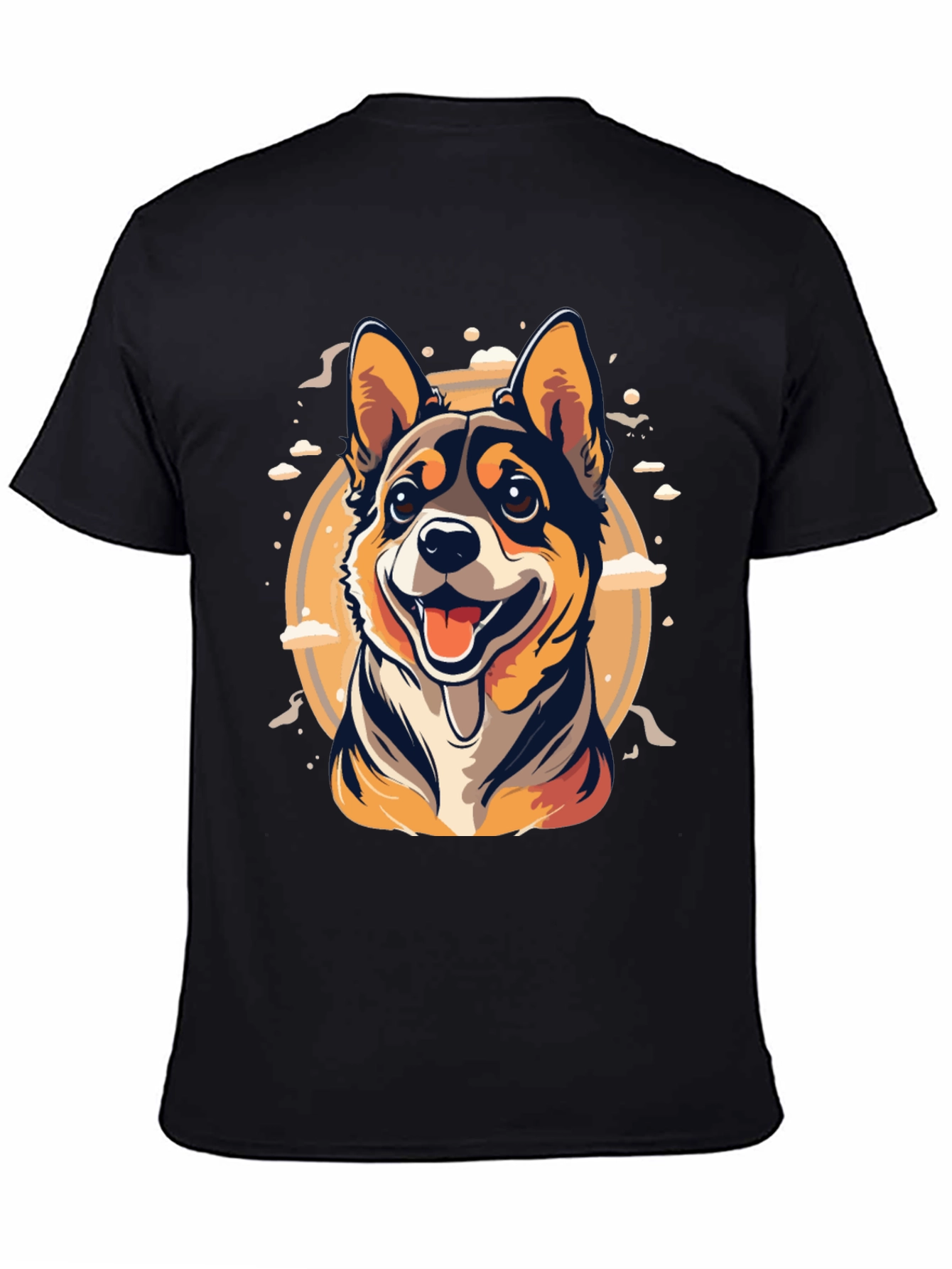 Black Dog Graphic Tee - Cute Canine Design view 4