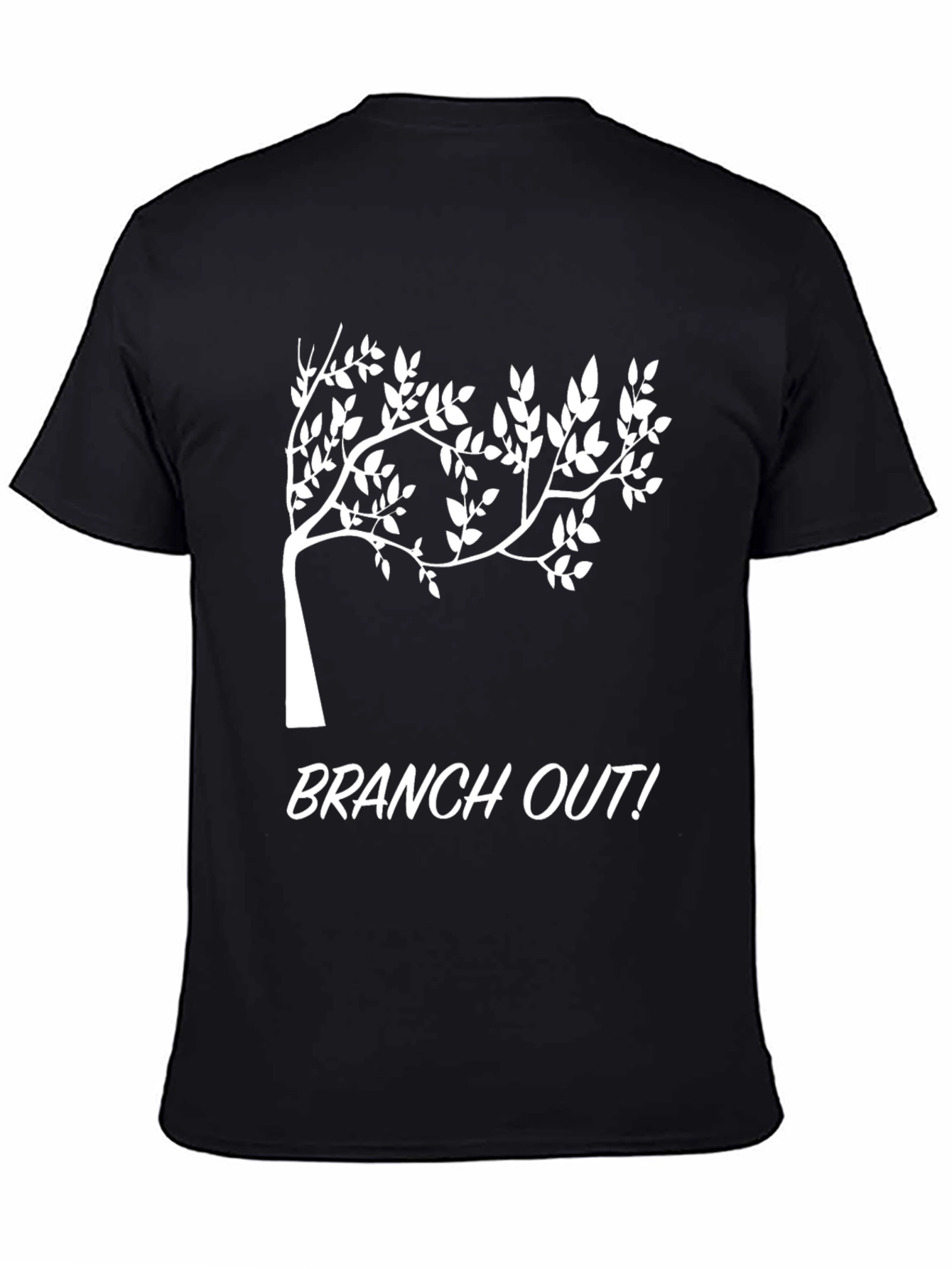 Black Branch Out Black Graphic T-Shirt view 4