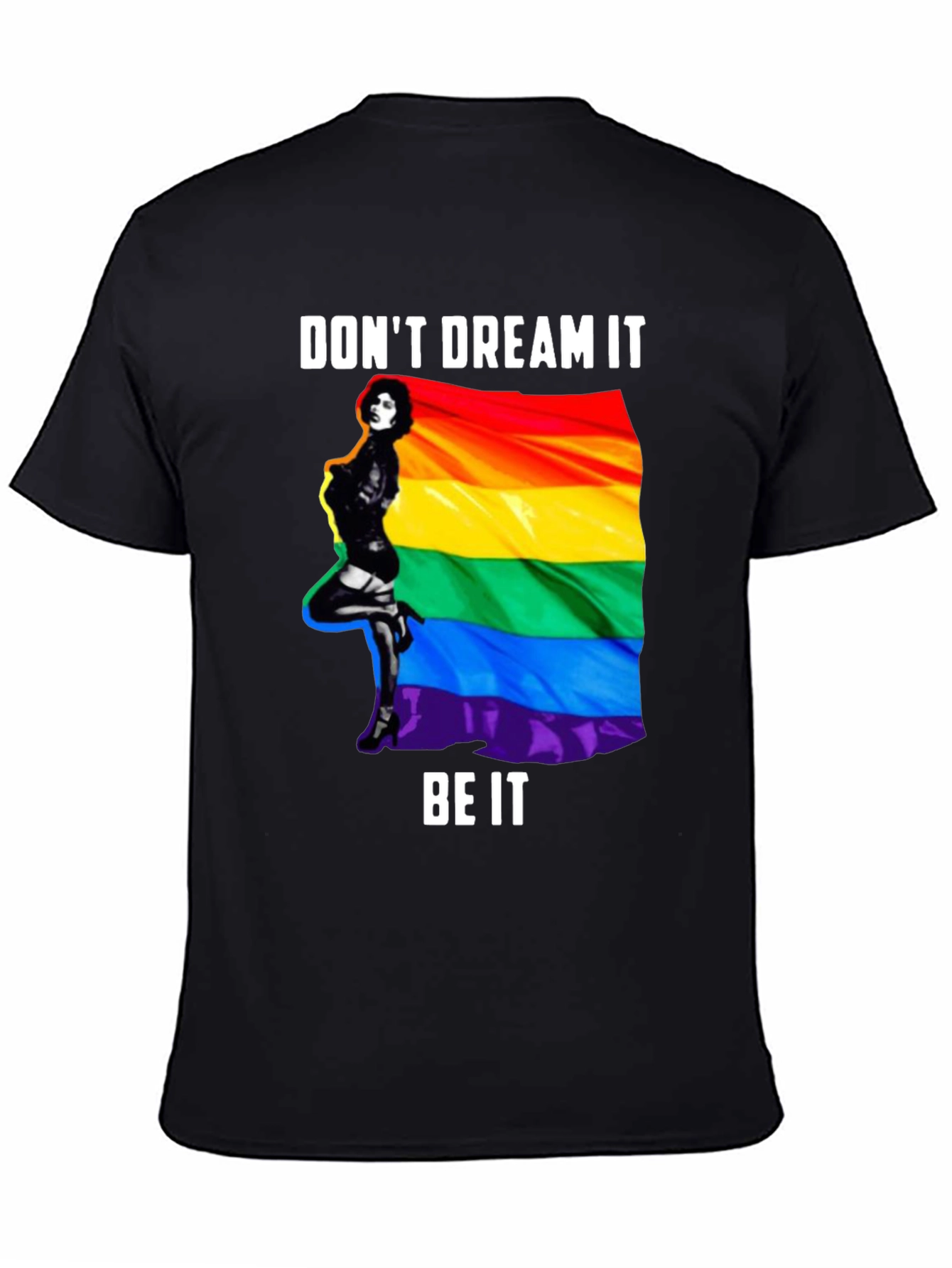Black Don't Dream It Be It Pride T-Shirt view 4