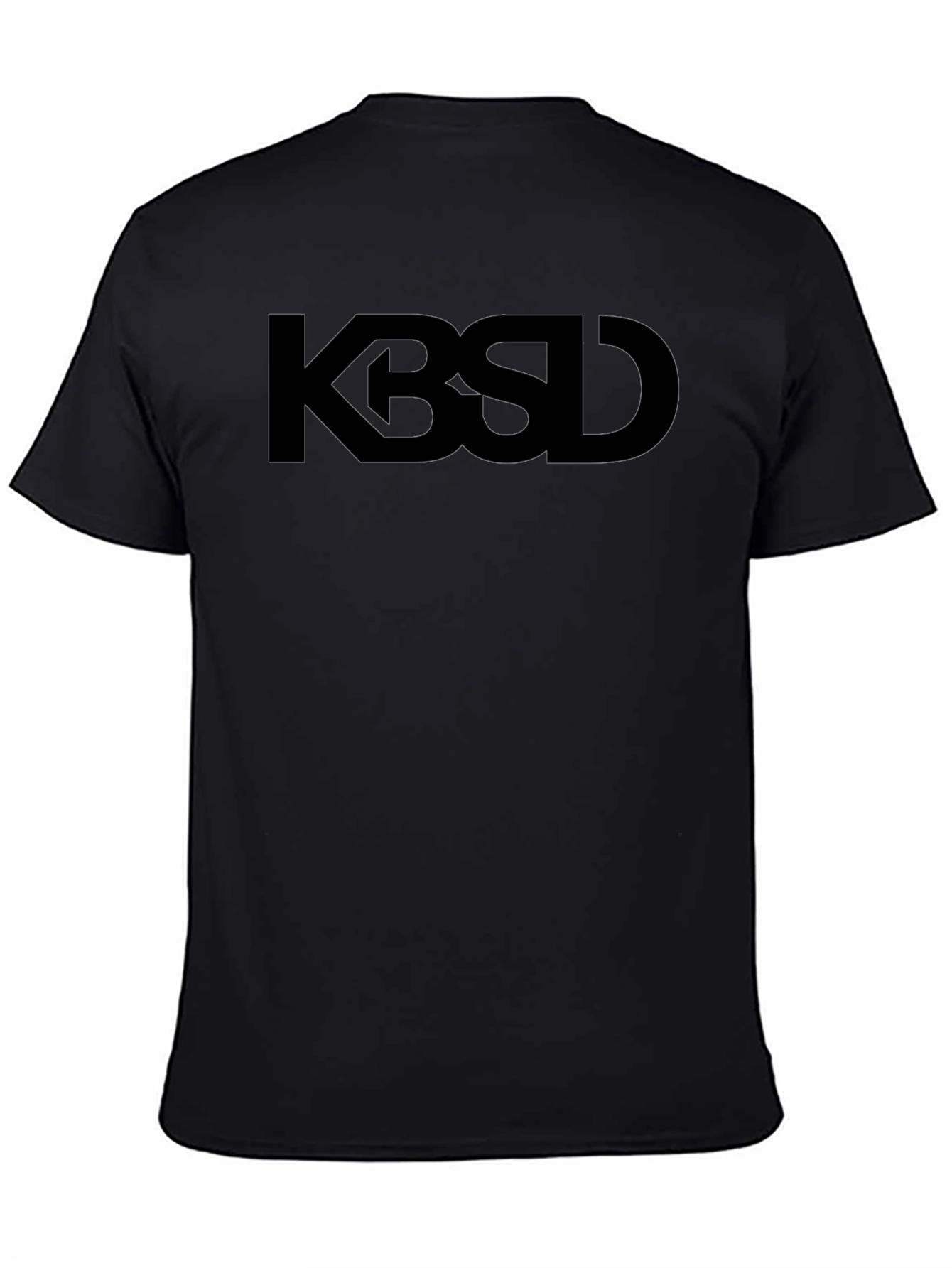 Black KBSD Black Graphic Tee - Men's Casual T-Shirt view 4