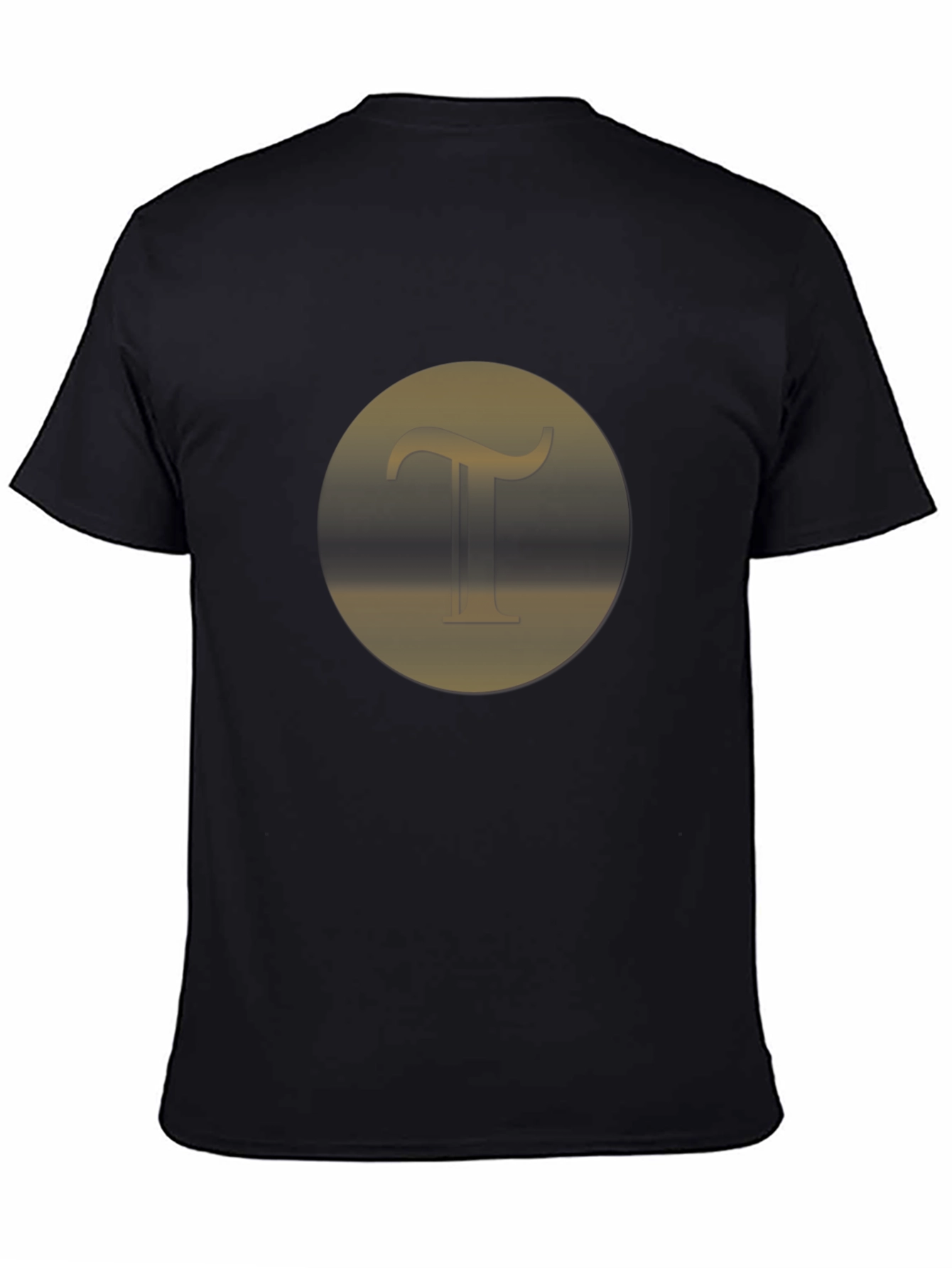 Black Stylish Black T-Shirt with Initial "T" Design view 4