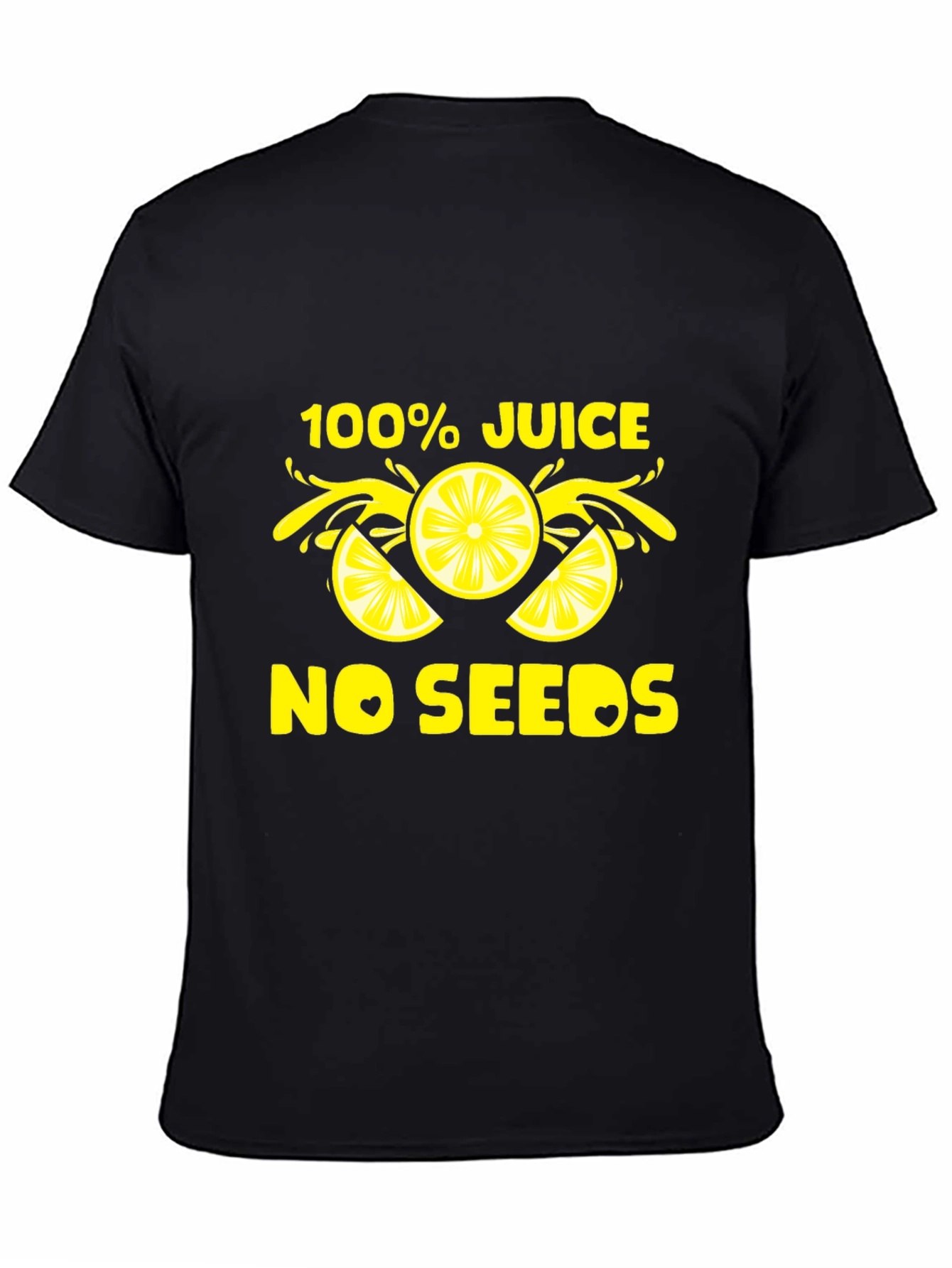 Black 100% Juice No Seeds T-Shirt - Black view 4