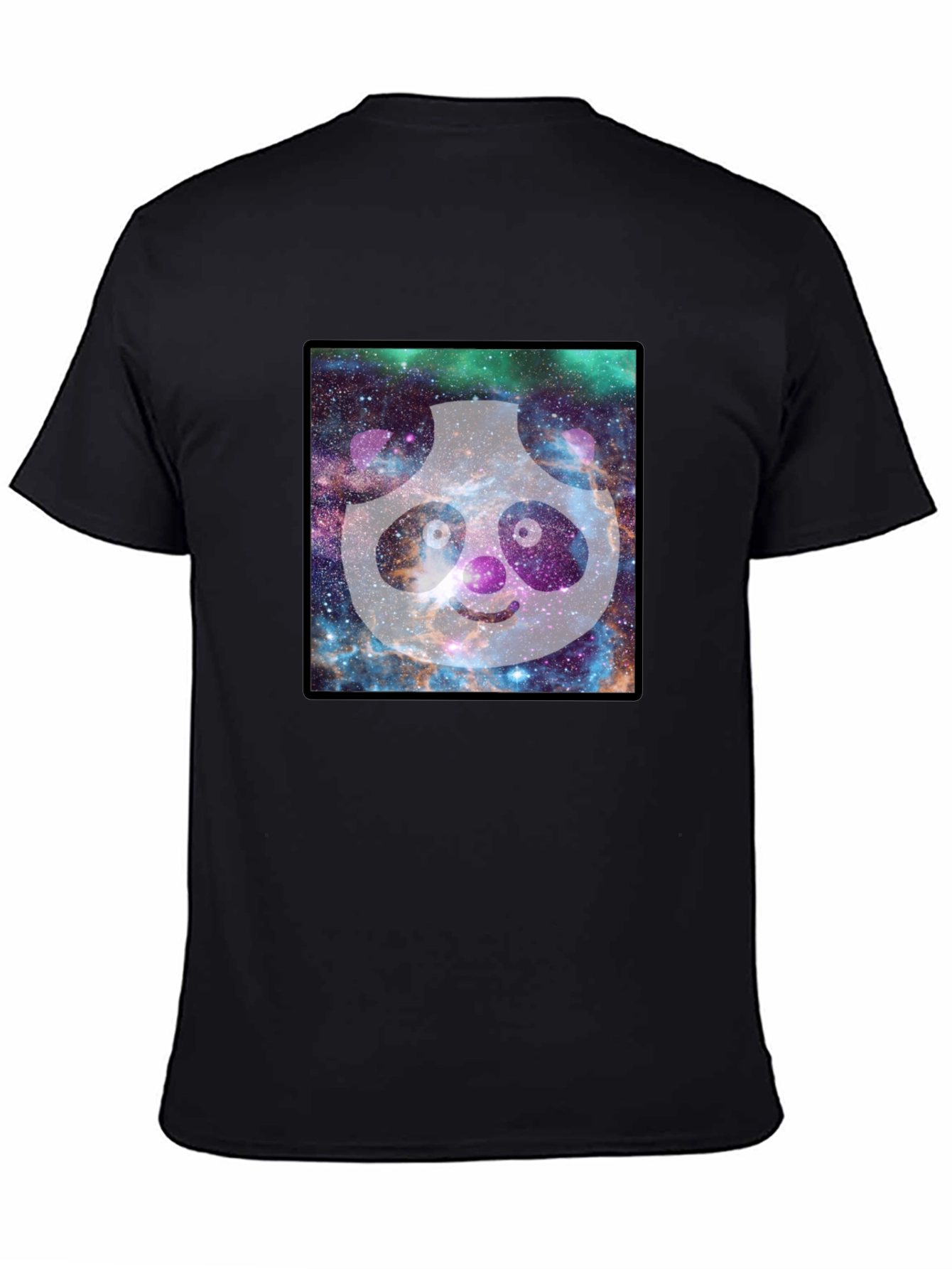 Black Galaxy Panda Graphic Tee - Unique Design view 4