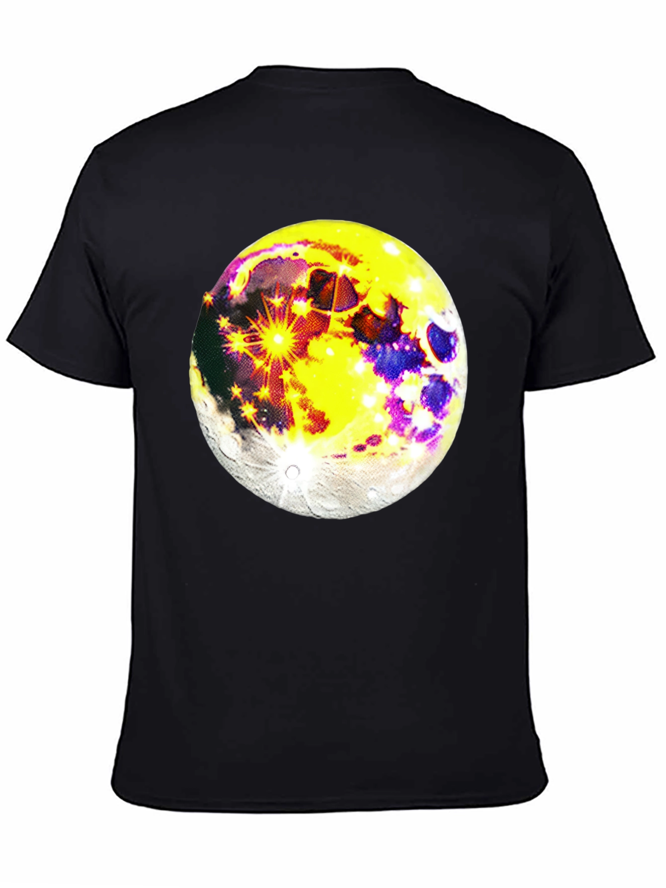 Black Moon Graphic Black T-Shirt - Celestial Style view 4