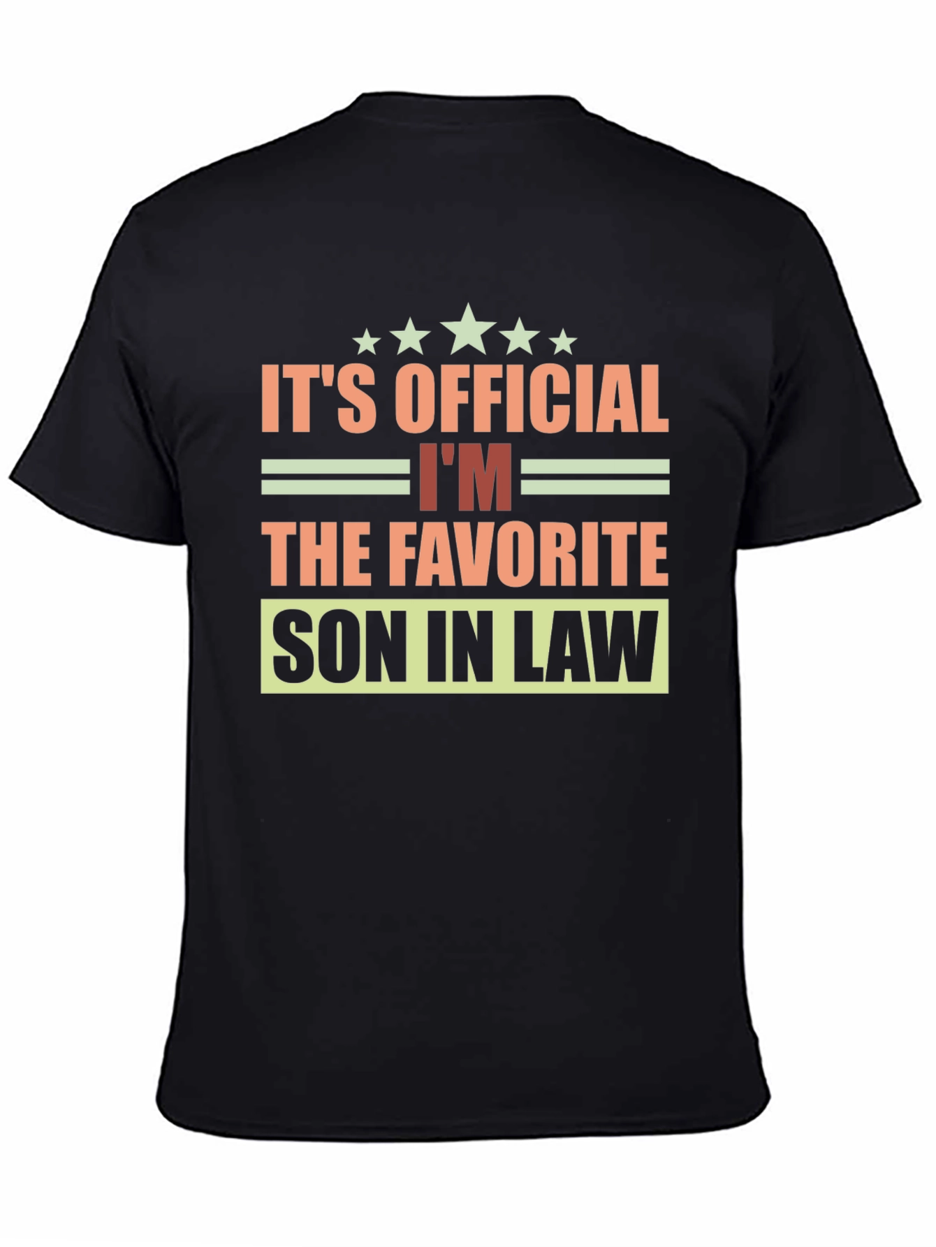 Black Favorite Son-in-Law T-Shirt view 4