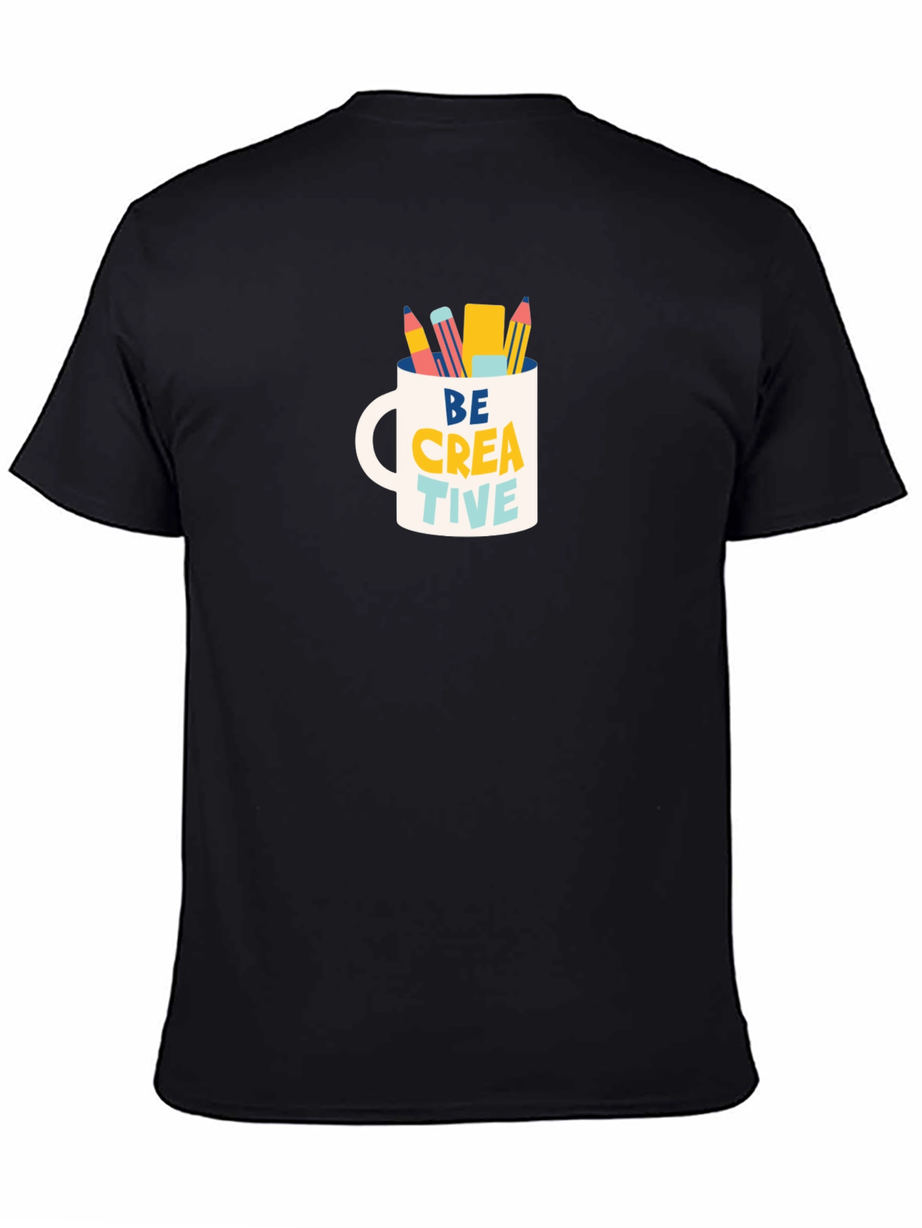 Black Be Creative Mug Graphic T-Shirt - Artist Inspiration view 4