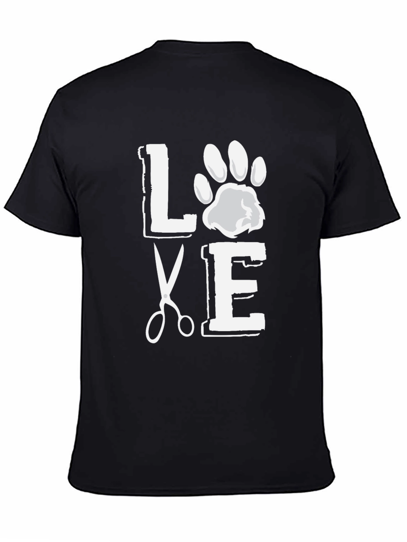 Black Love Grooming Black Graphic T-Shirt view 4