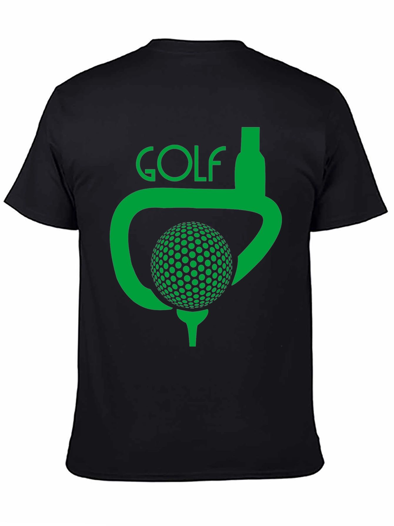 Black Golf Tee T-Shirt view 4