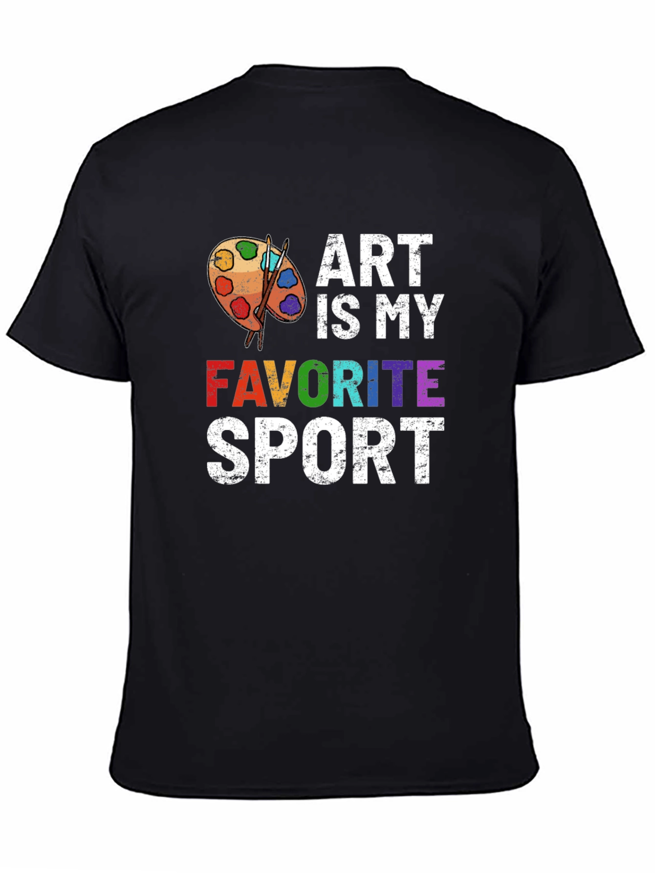 Black Art Is My Favorite Sport T-Shirt view 4