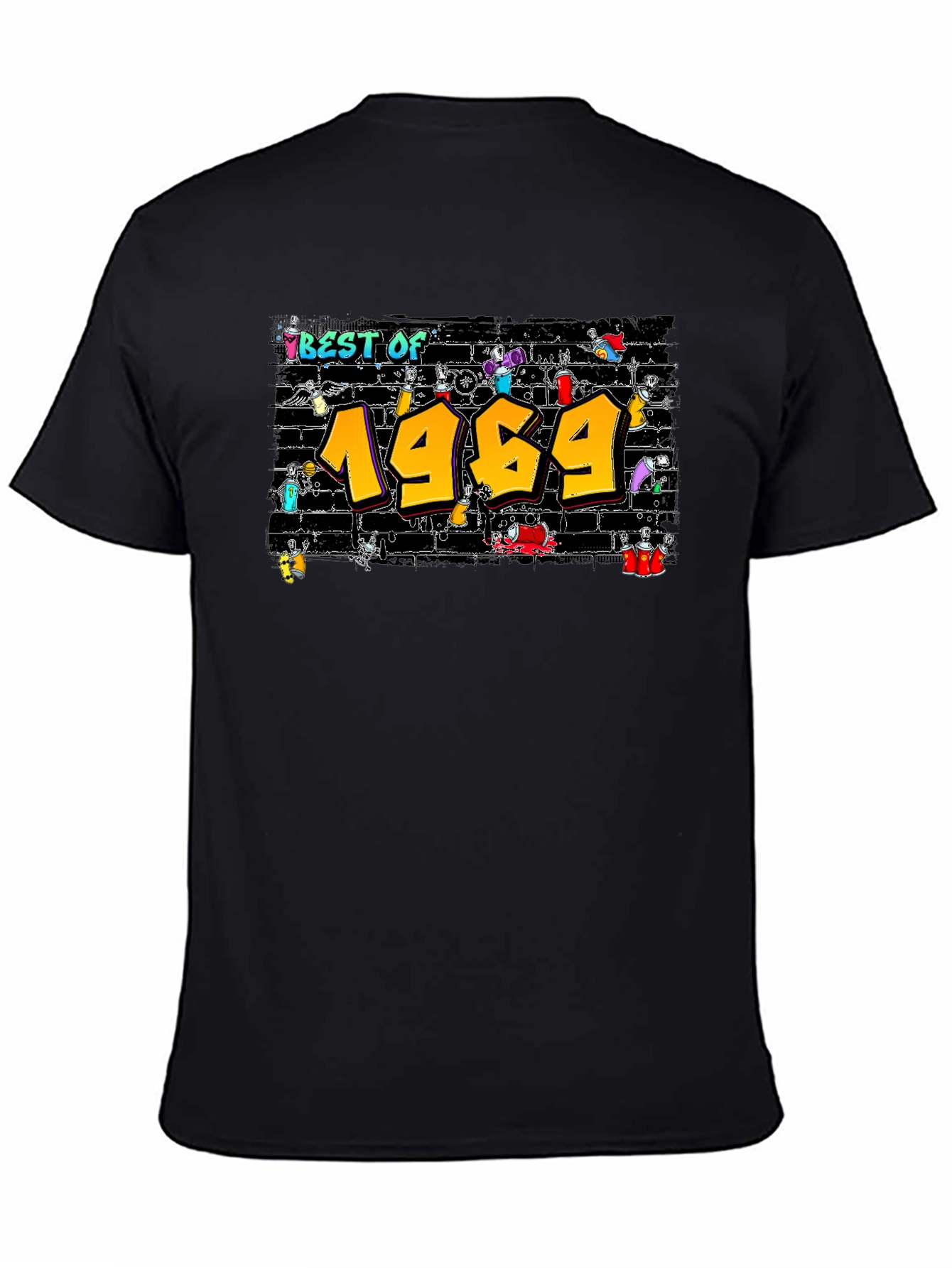 Black Best of 1969 Graphic T-Shirt view 4