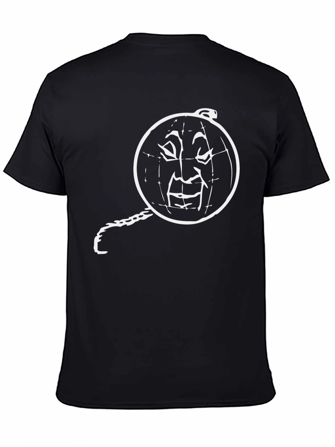Black Monocle Man Graphic Black Tee view 4