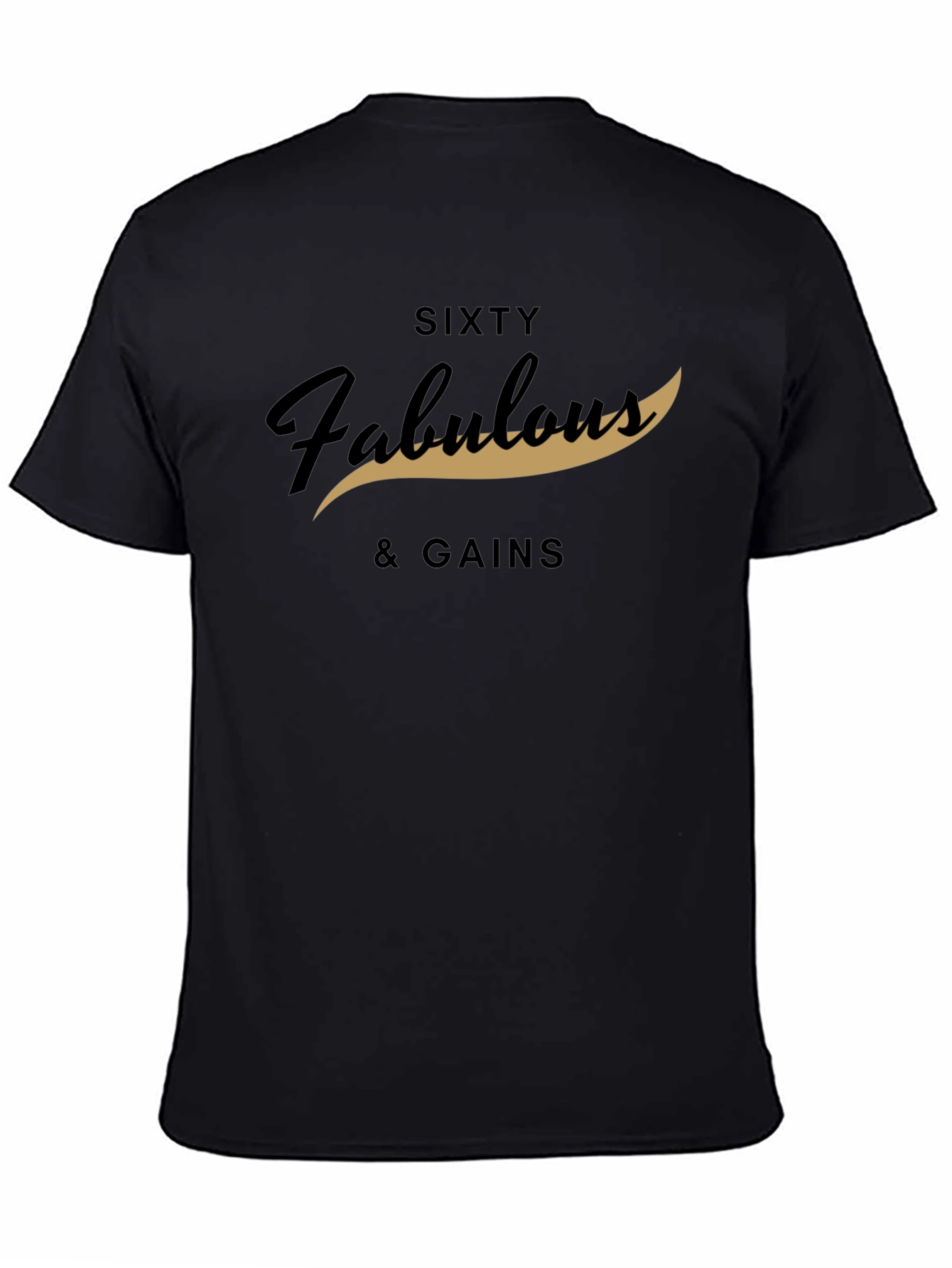 Black Sixty & Fabulous Gains Black Graphic Tee view 4