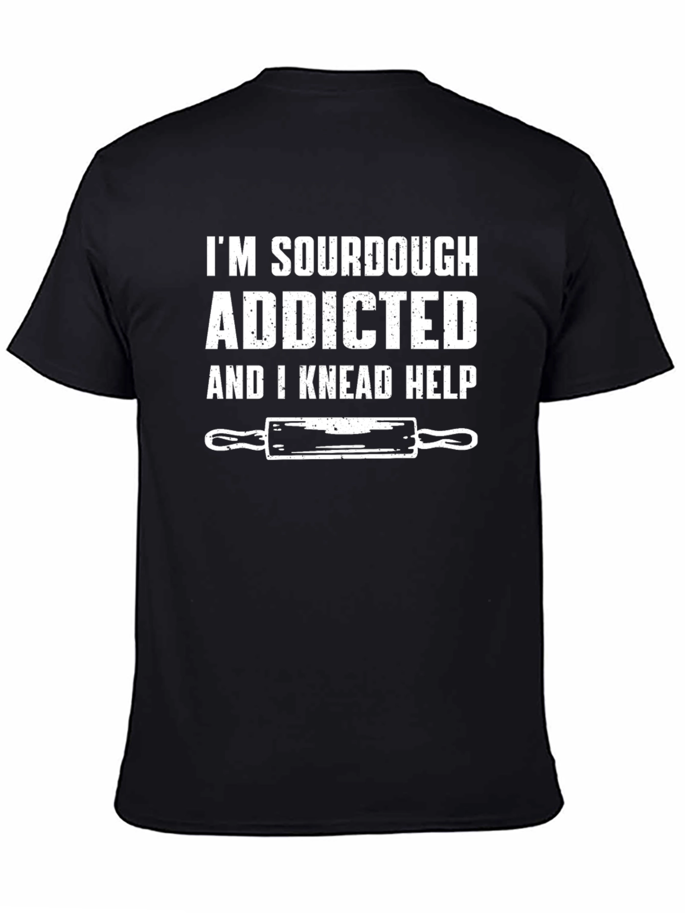 Black Sourdough Addicted Black Graphic Tee view 4