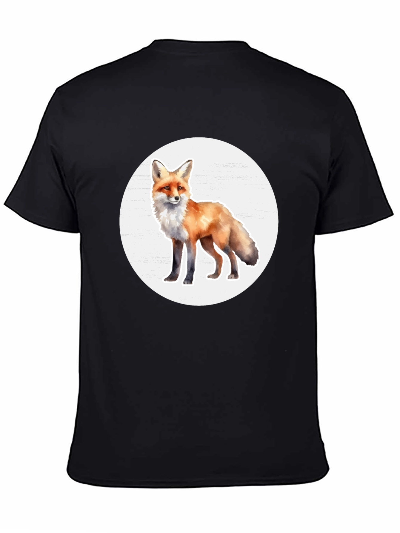 Black Fox Graphic Tee - Stylish Animal Print T-Shirt view 4