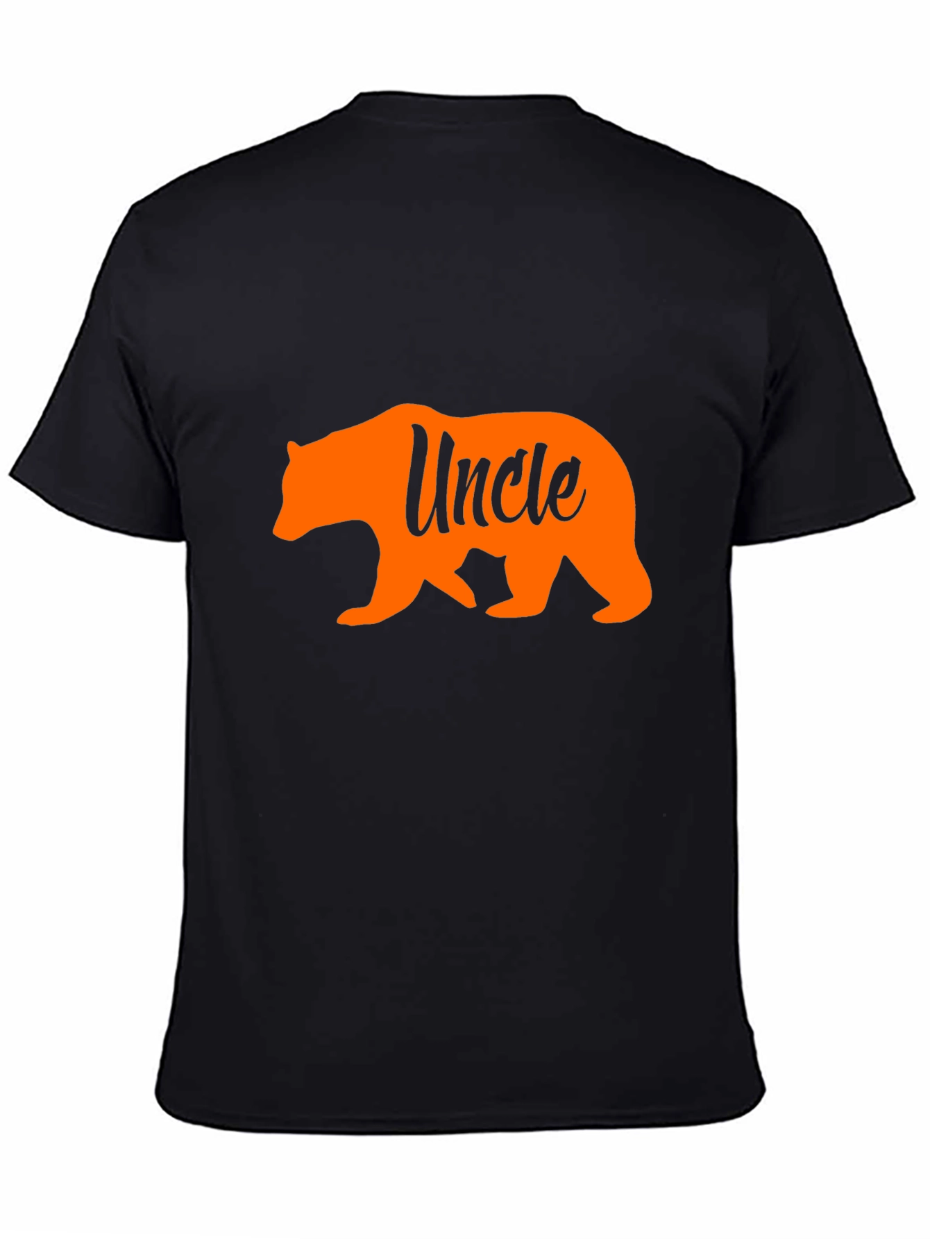 Black Uncle Bear Graphic T-Shirt - Black view 4