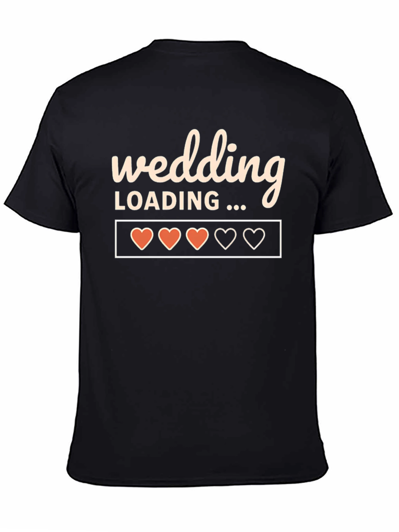 Black Wedding Loading T-Shirt Groom Bachelorette Party Tee view 4