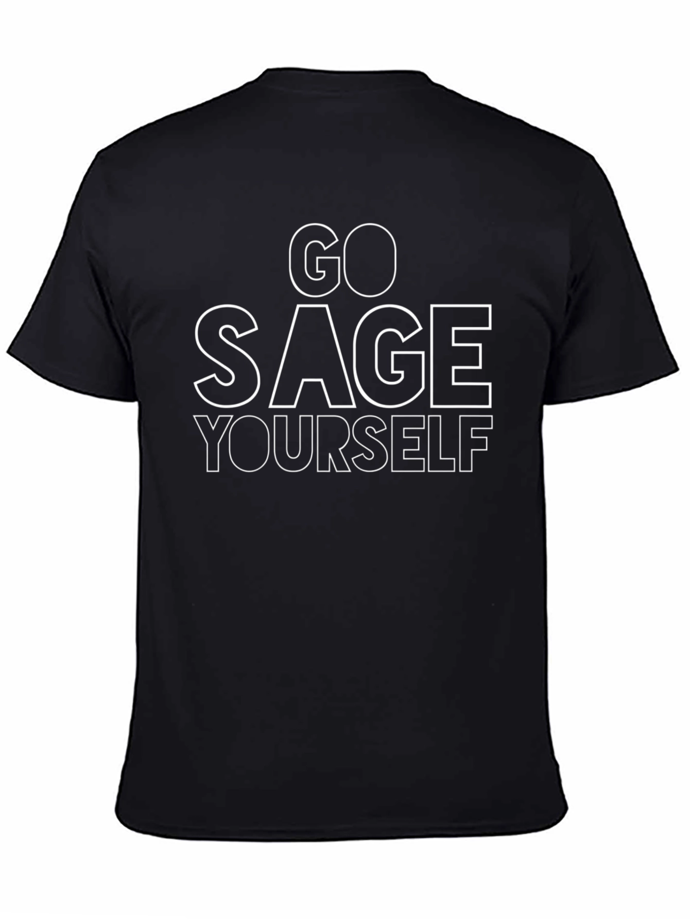 Black Go Sage Yourself Graphic Tee view 4