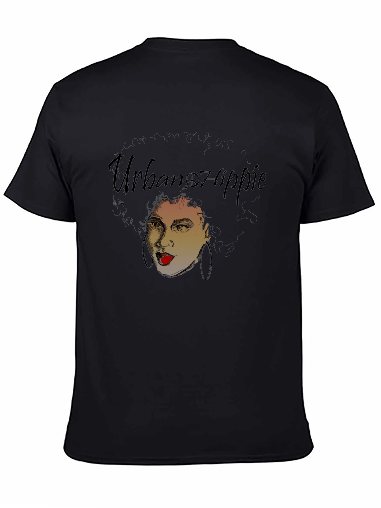 Black Urban Hippie T-Shirt view 4