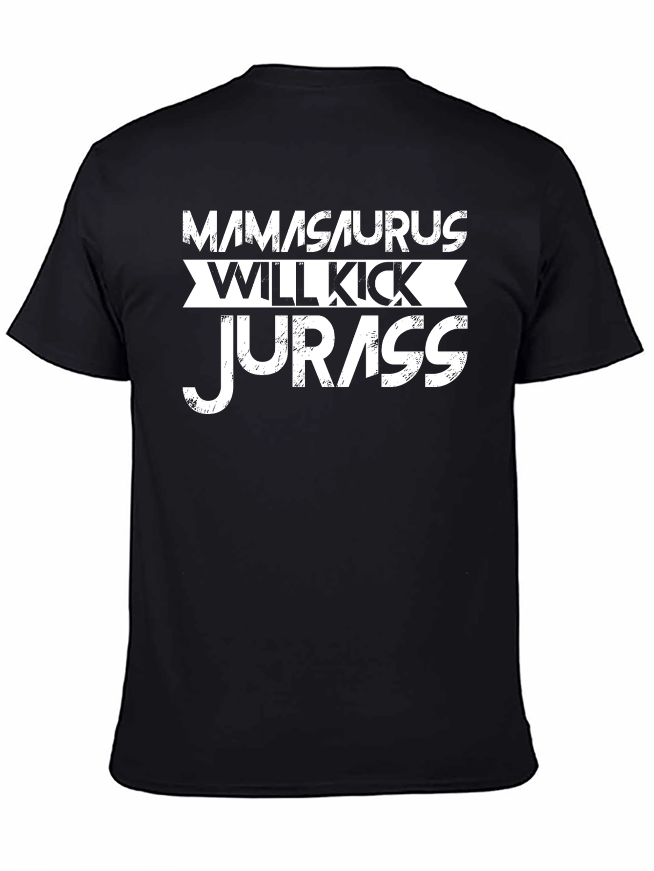 Black Mamasaurus Will Kick Jurass T-Shirt - Novelty Graphic Tee view 4