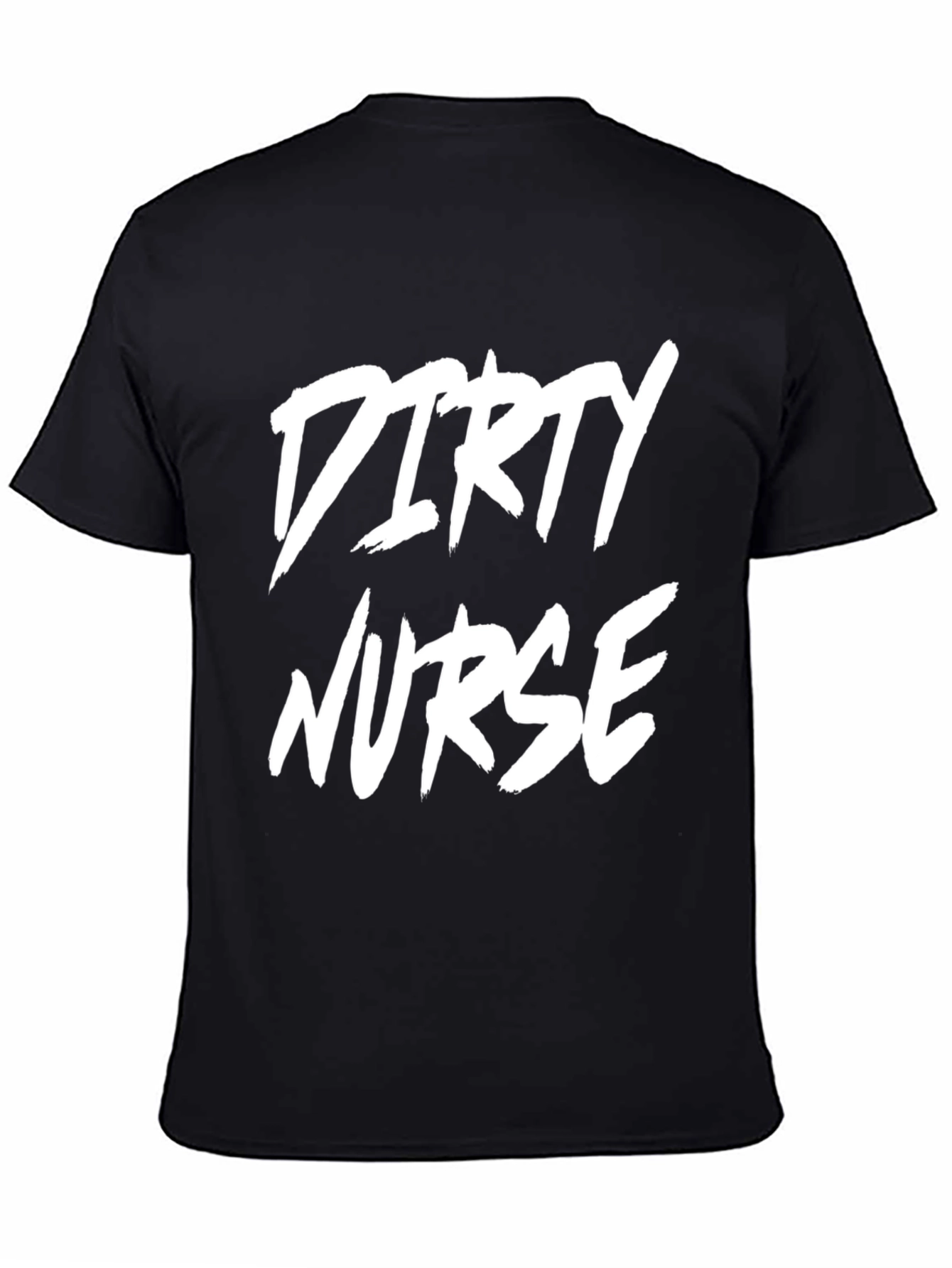 Black Dirty Nurse Graphic Black T-Shirt view 4