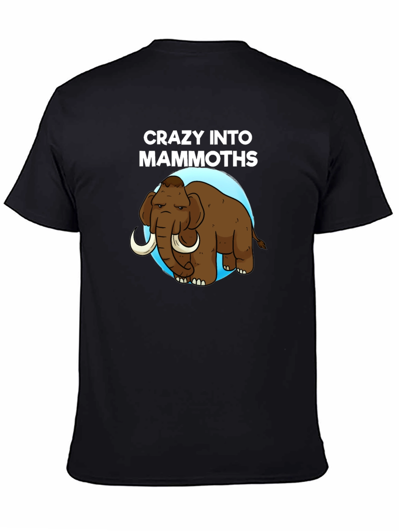 Black Crazy into Mammoths T-Shirt view 4