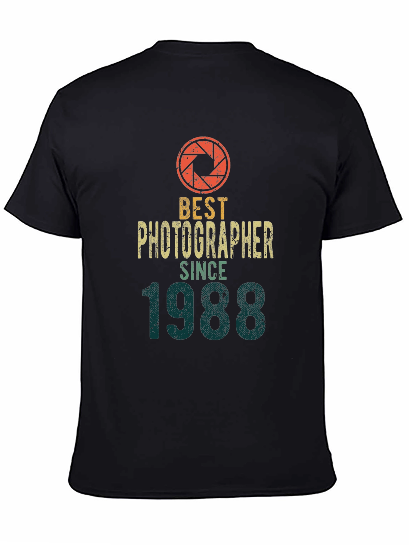 Black Best Photographer Since 1988 Vintage Graphic Tee view 4