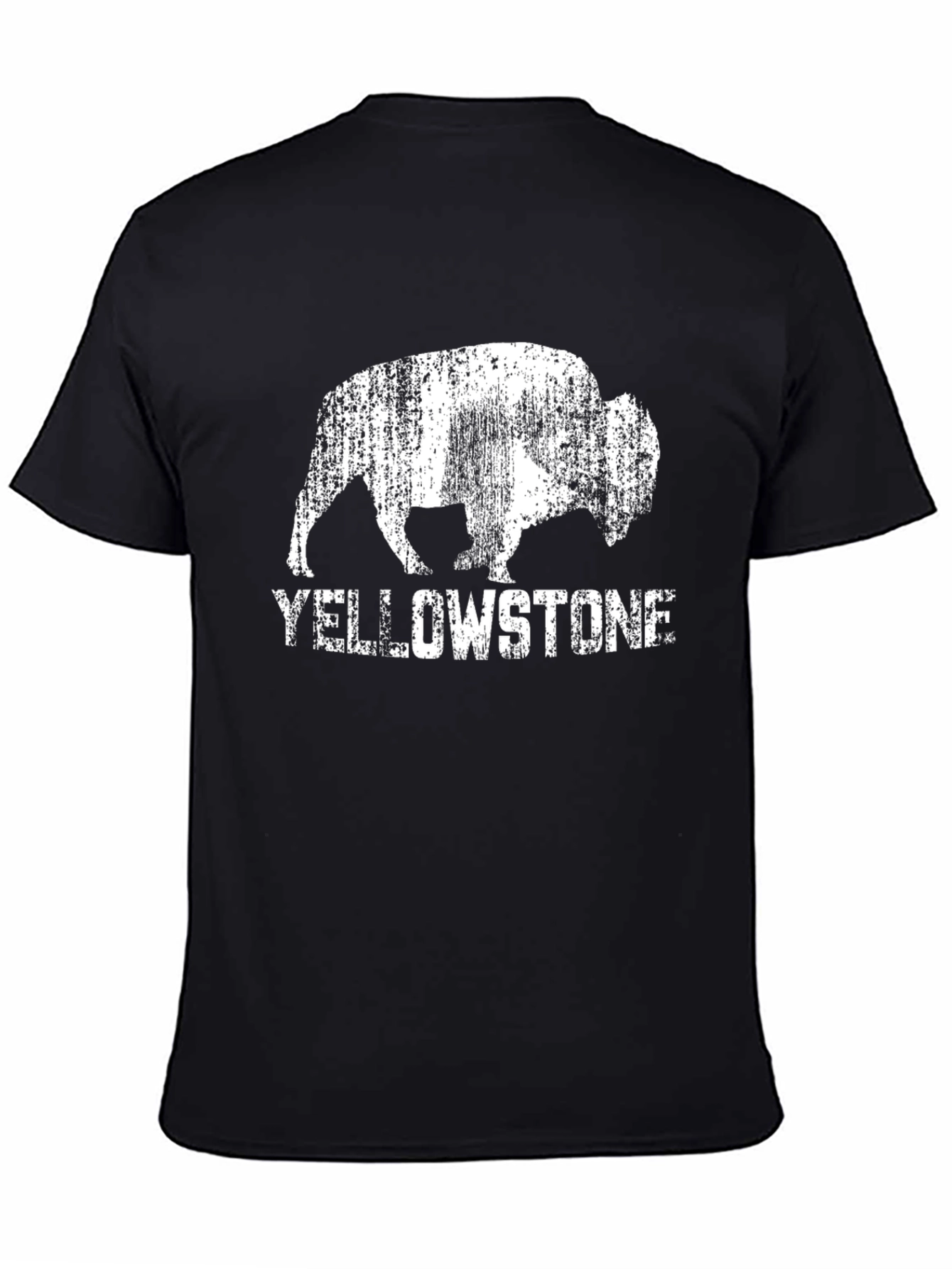 Black Yellowstone Bison Graphic Tee view 4