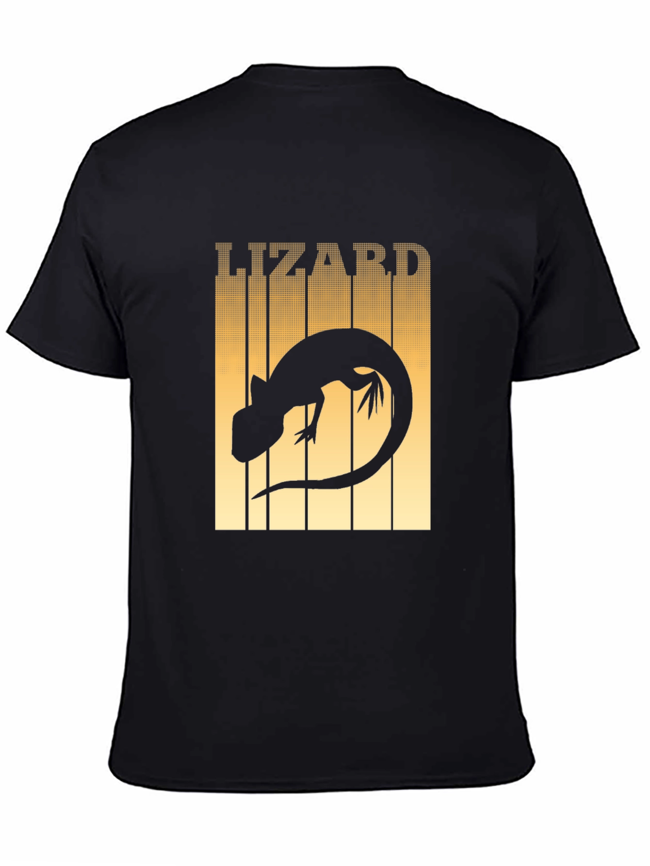 Black Lizard Graphic T-Shirt - Reptile Lover Tee view 4
