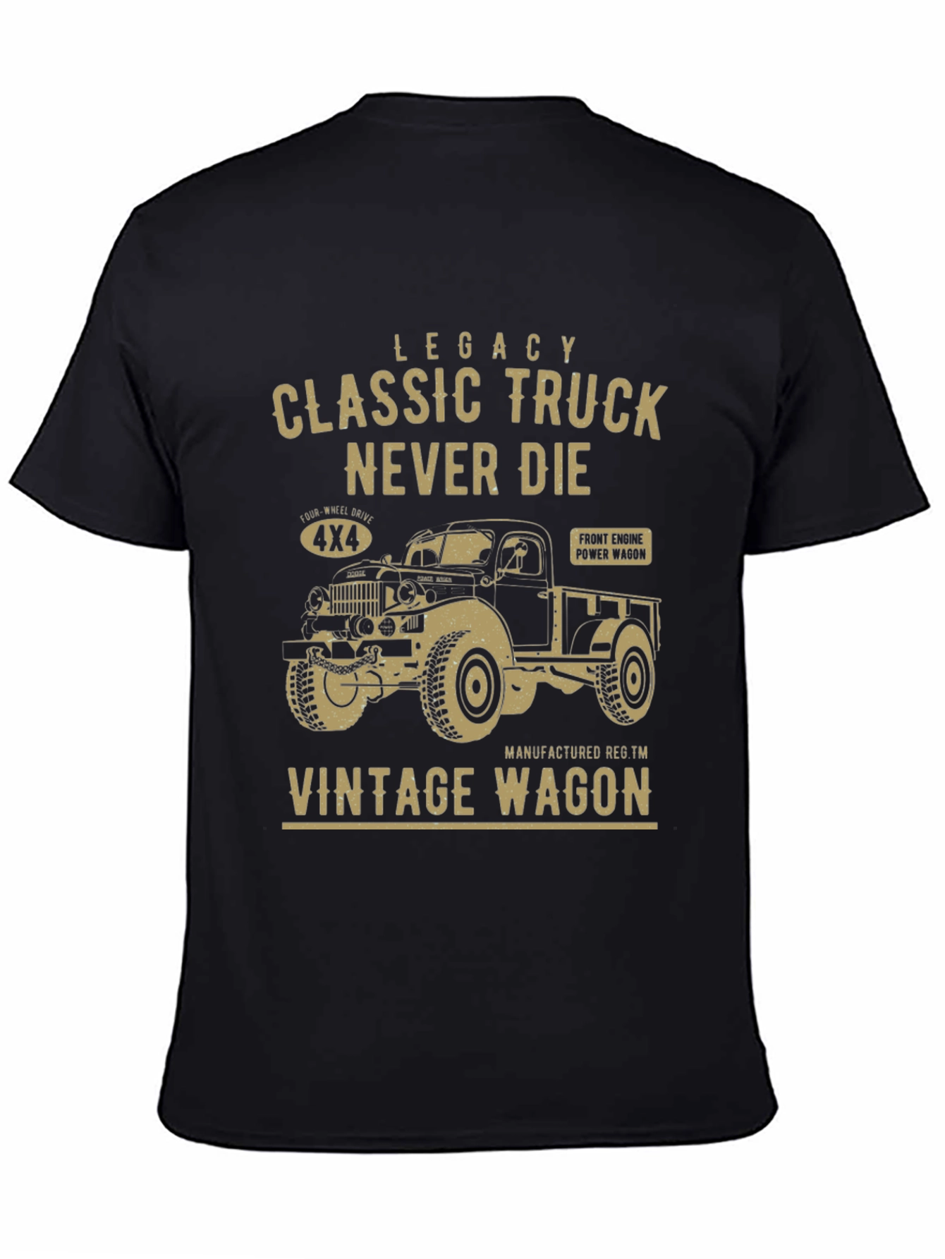 Black Legacy Classic Truck Graphic T-Shirt view 4