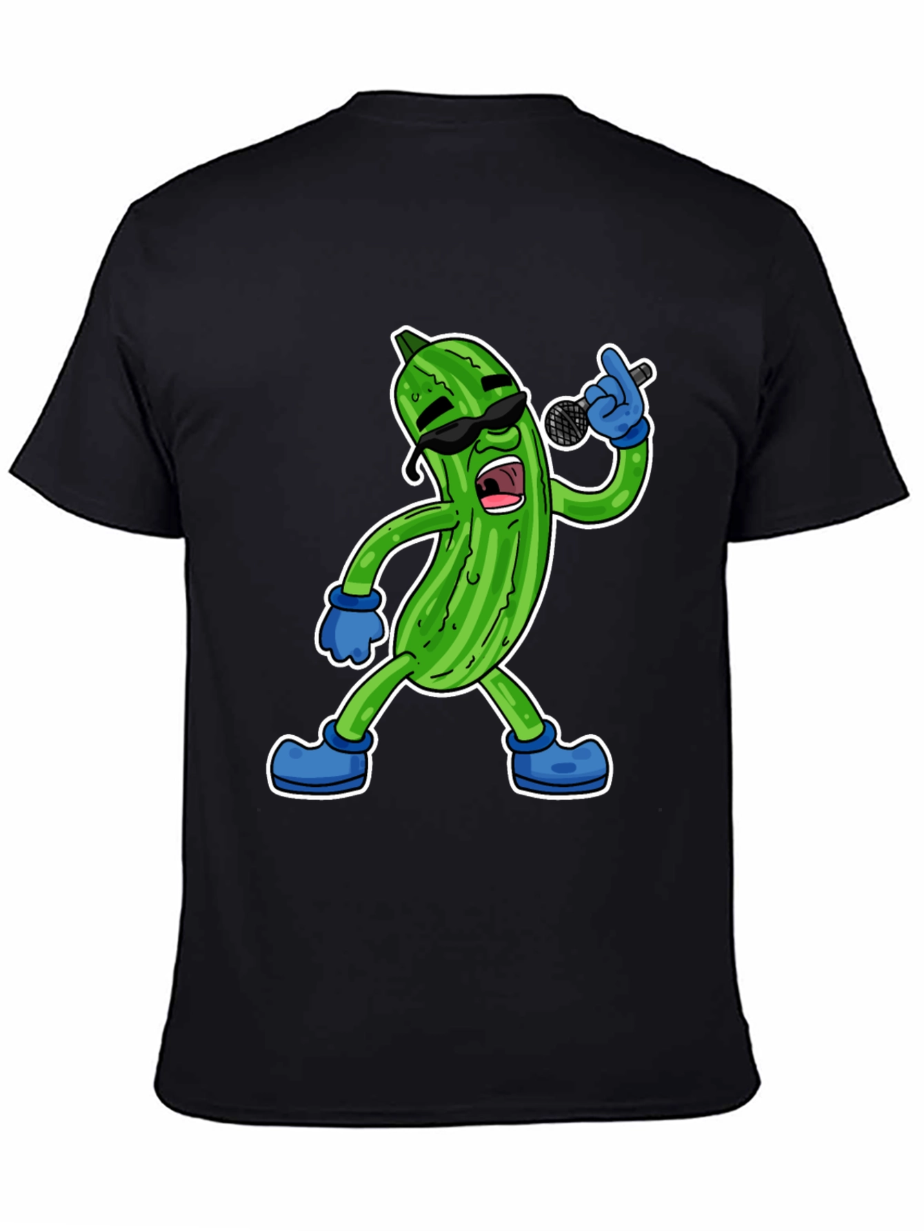Black Singing Pickle Graphic Tee view 4