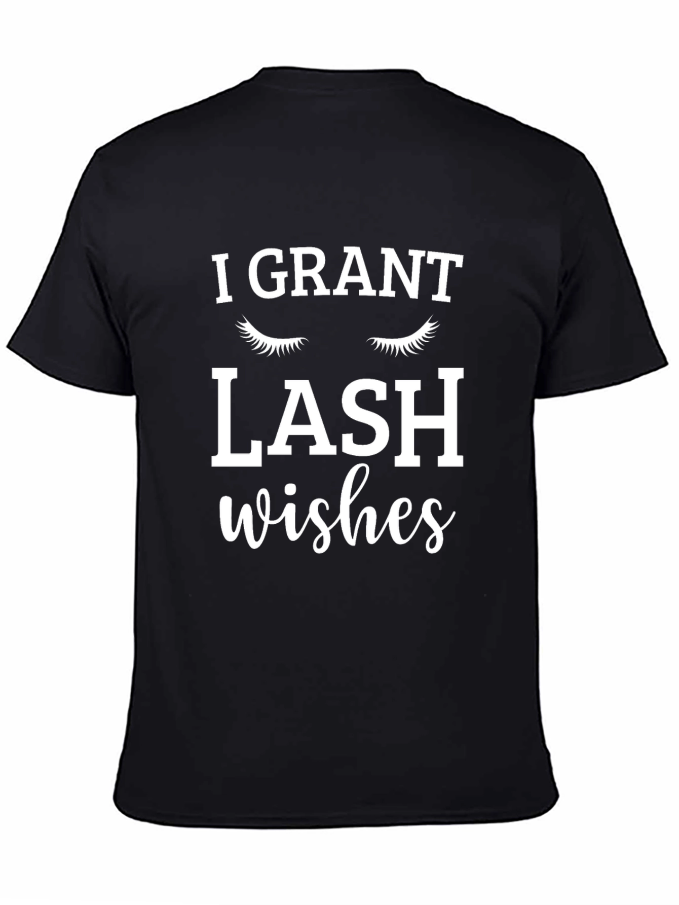 Black I Grant Lash Wishes Graphic Tee view 4