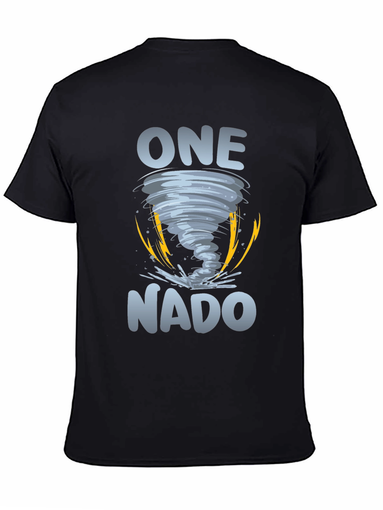 Black One Nado Tornado Graphic Tee - Black Short Sleeve view 4