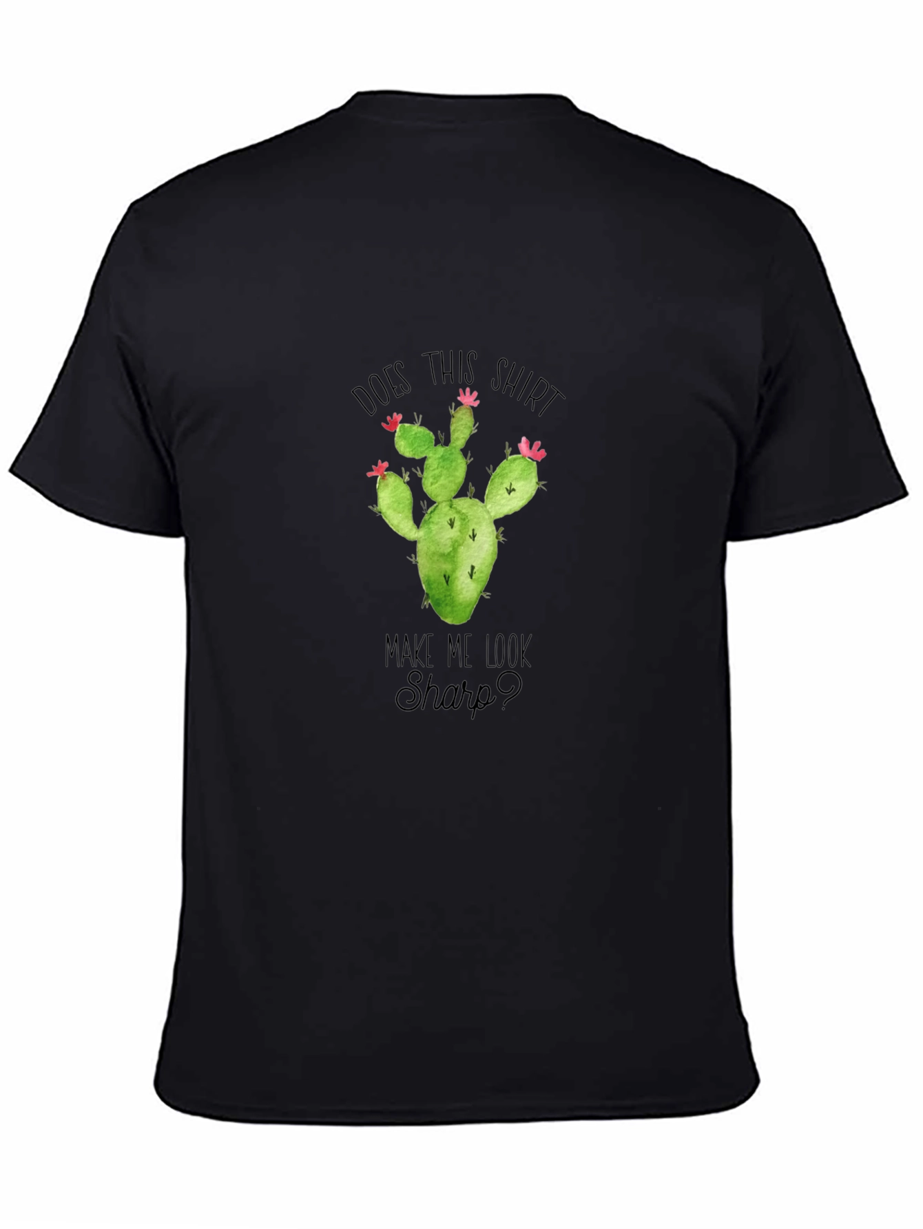 Black Cactus Graphic Tee - Does This Shirt Make Me Look Sharp? view 4